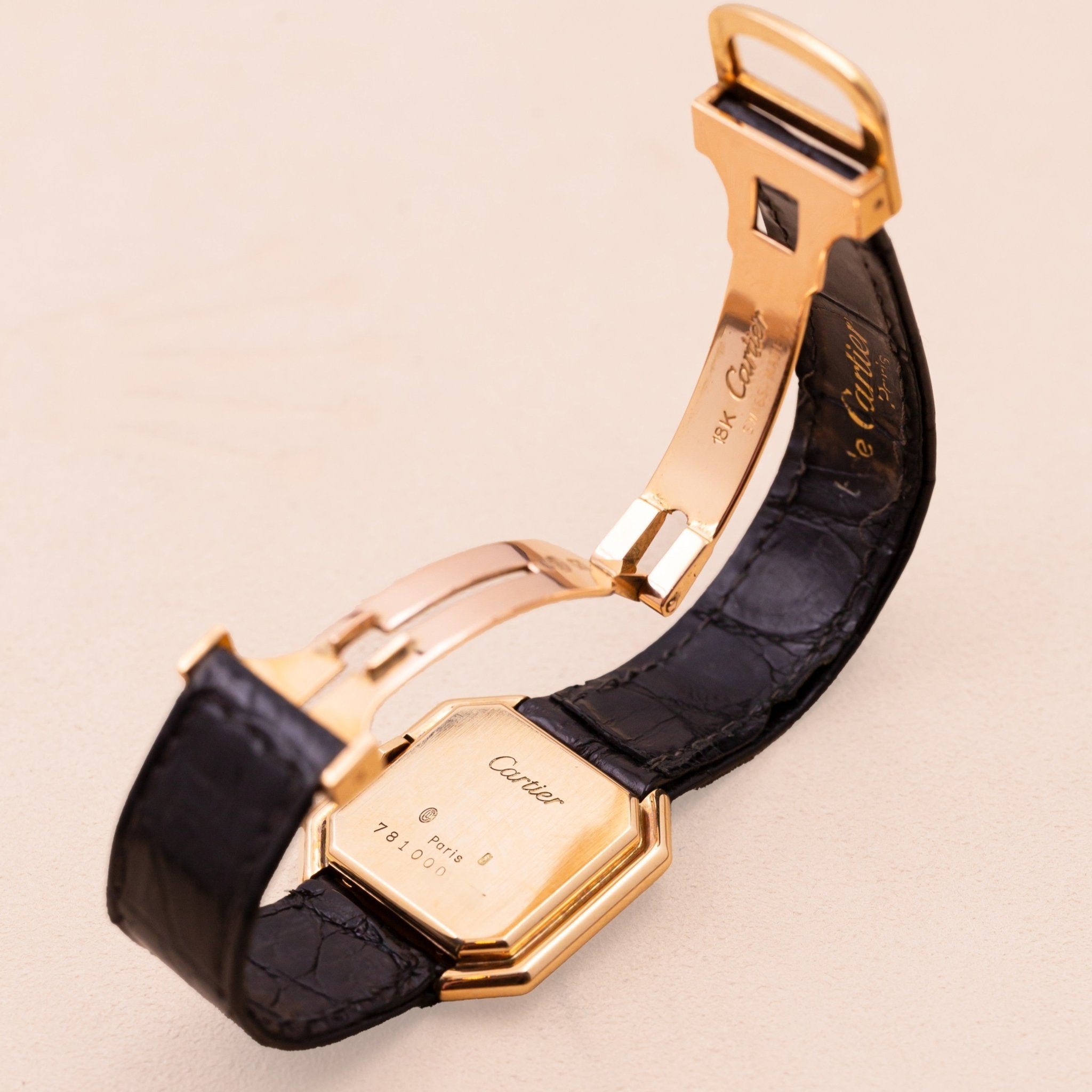 CARTIER CEINTURE FEMME OR - montre vintage - Contre - Temps Paris
