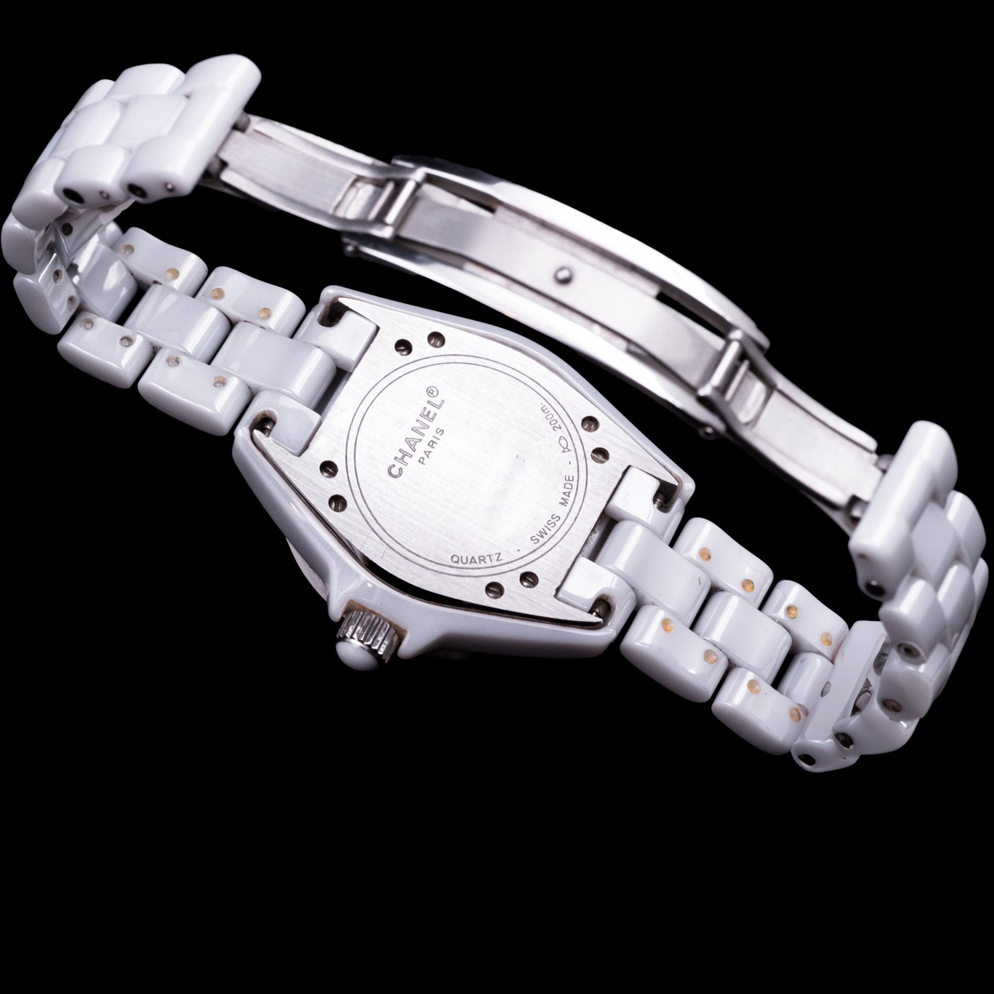 CHANEL J12 BLANCHE FEMME - montre vintage - Contre - Temps Paris