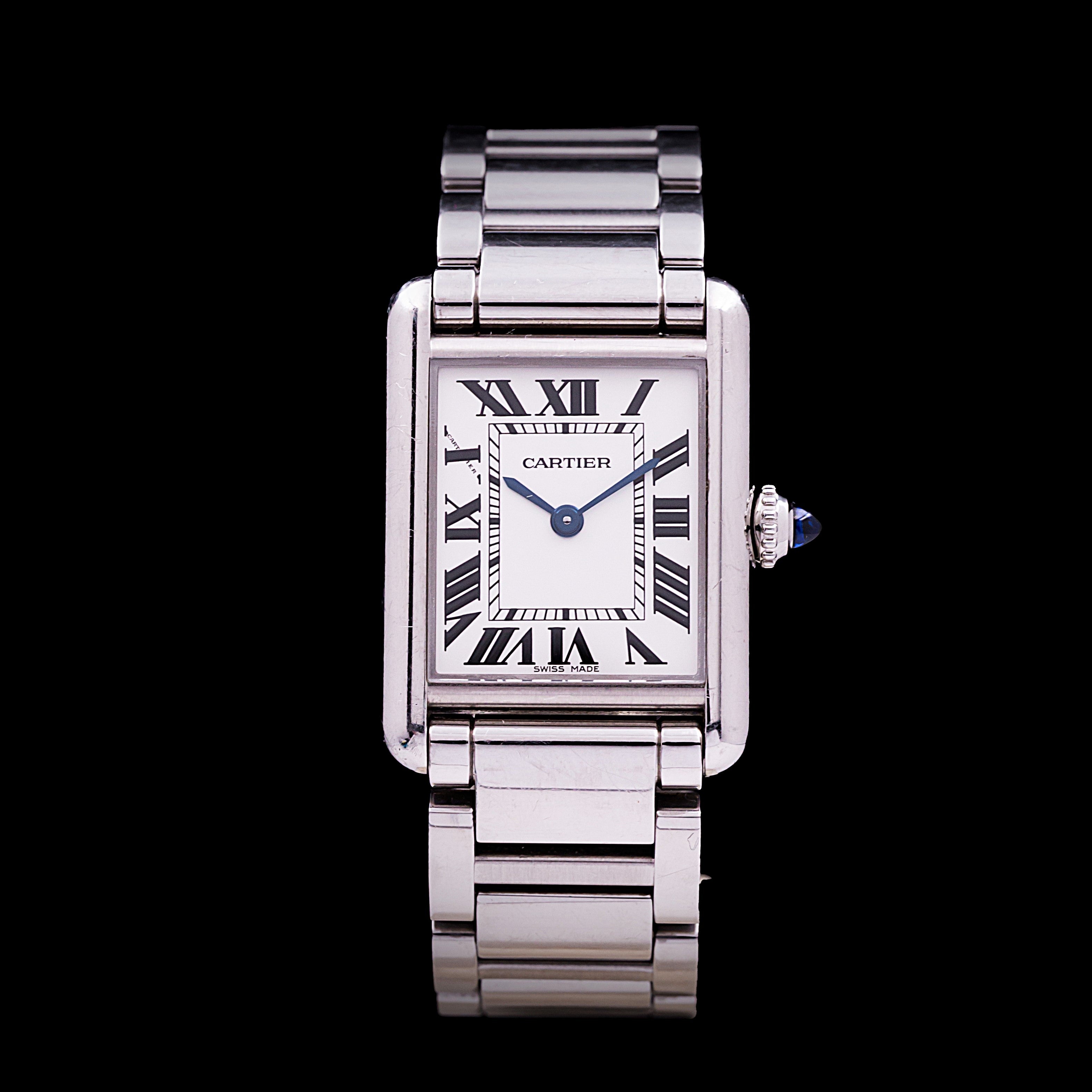 CARTIER TANK MUST LADY ACIER