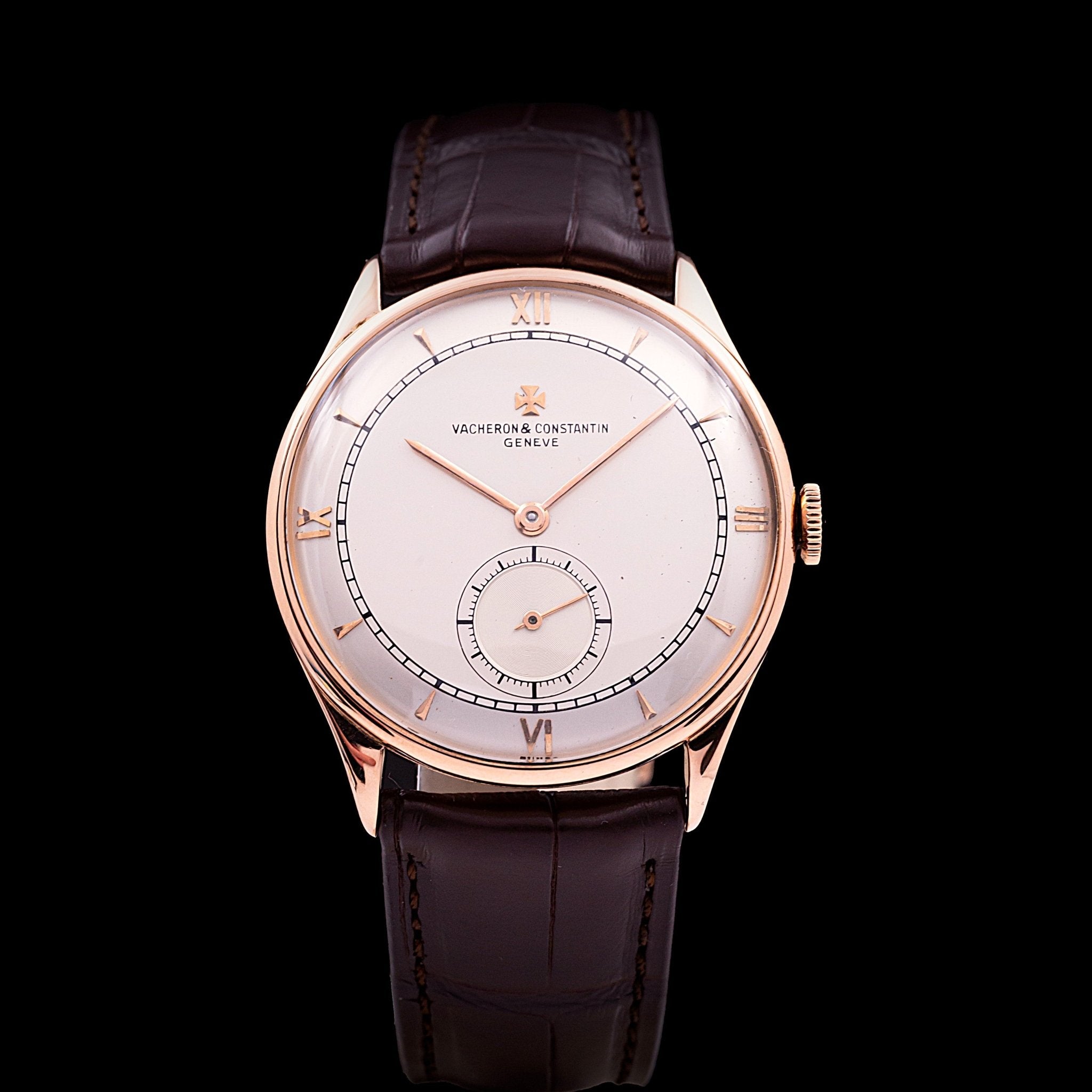 VACHERON CONSTANTIN CLASSIQUE HABILLEE HOMME OR ROSE - montre vintage - Contre - Temps Paris