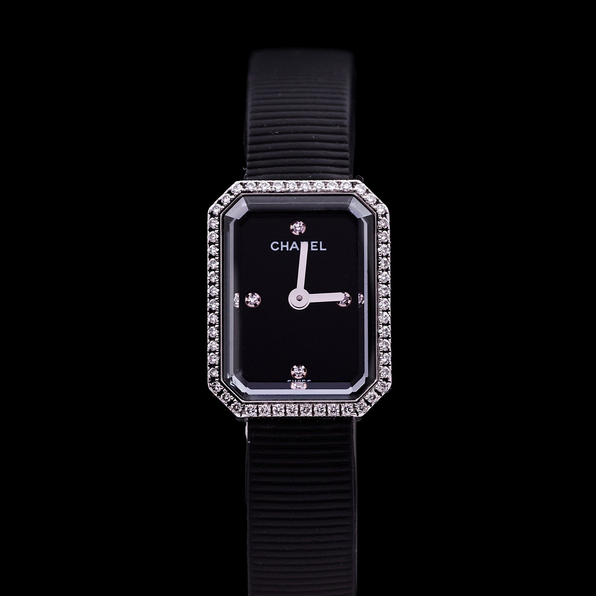 CHANEL PREMIERE RUBAN MINI ACIER ET DIAMANTS - montre vintage - Contre - Temps Paris