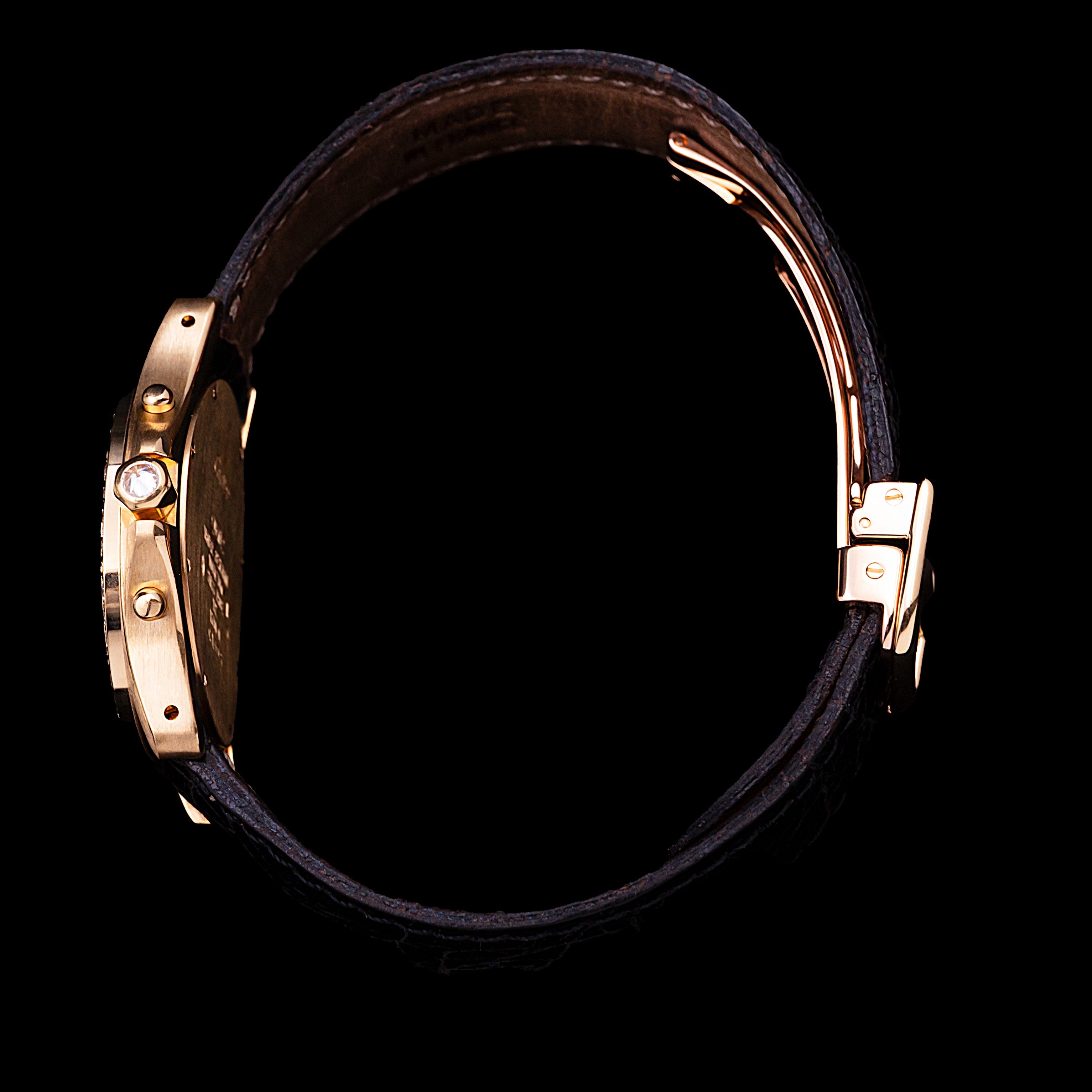 CARTIER CHRONOGRAPHE SANTOS LADY OR ET DIAMANTS