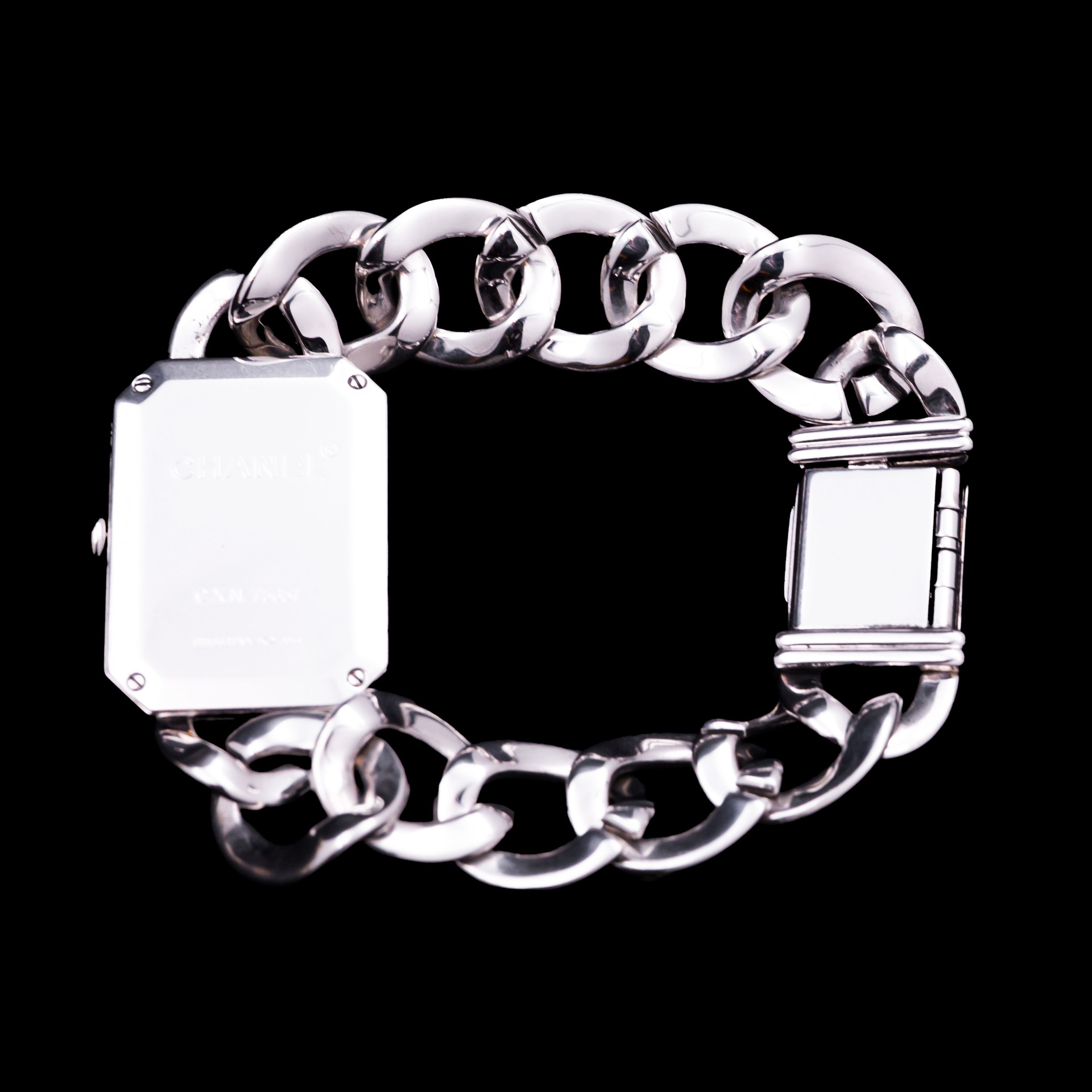 CHANEL PREMIERE GOURMETTE ACIER ET DIAMANTS