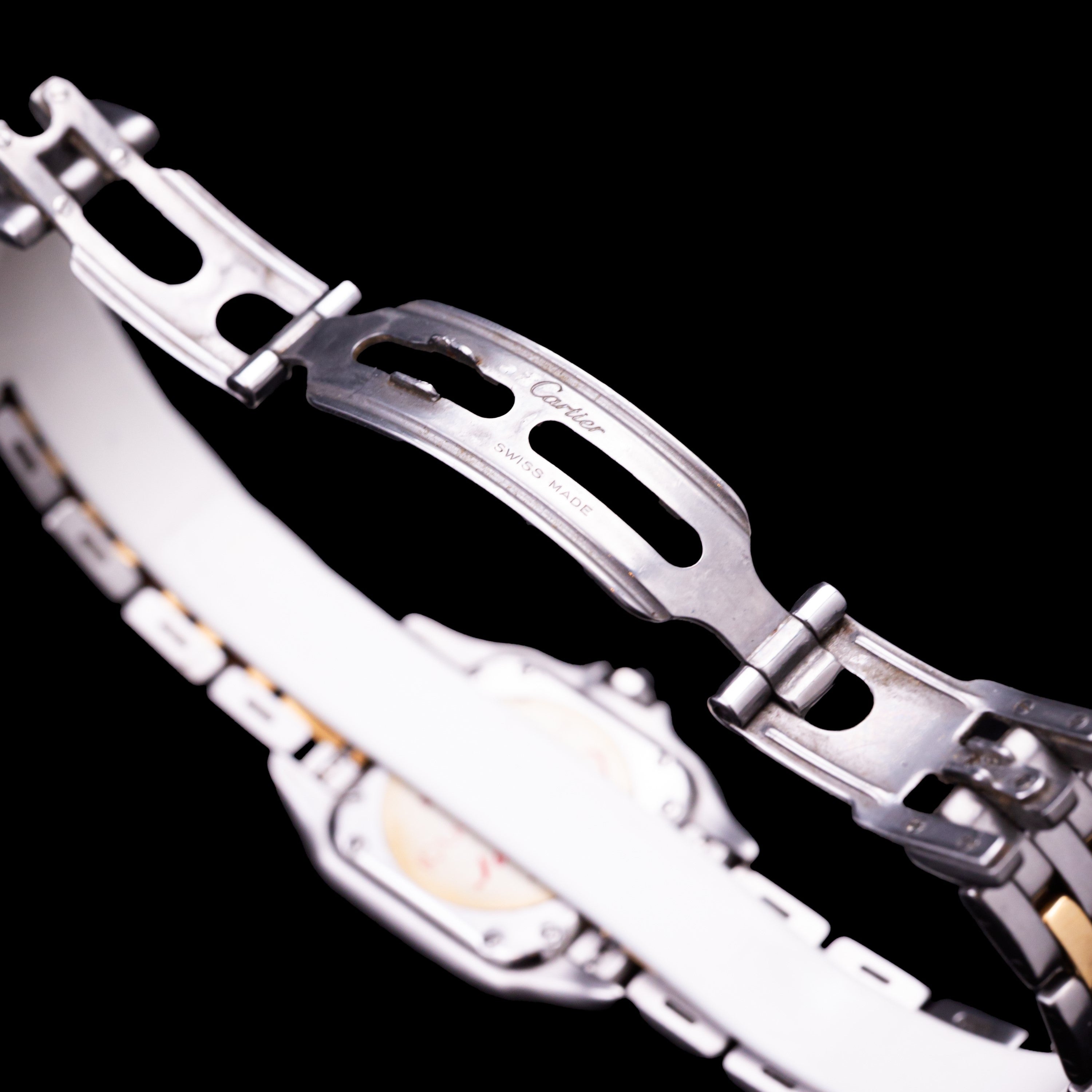 CARTIER PANTHERE SMALL GOLD AND STEEL