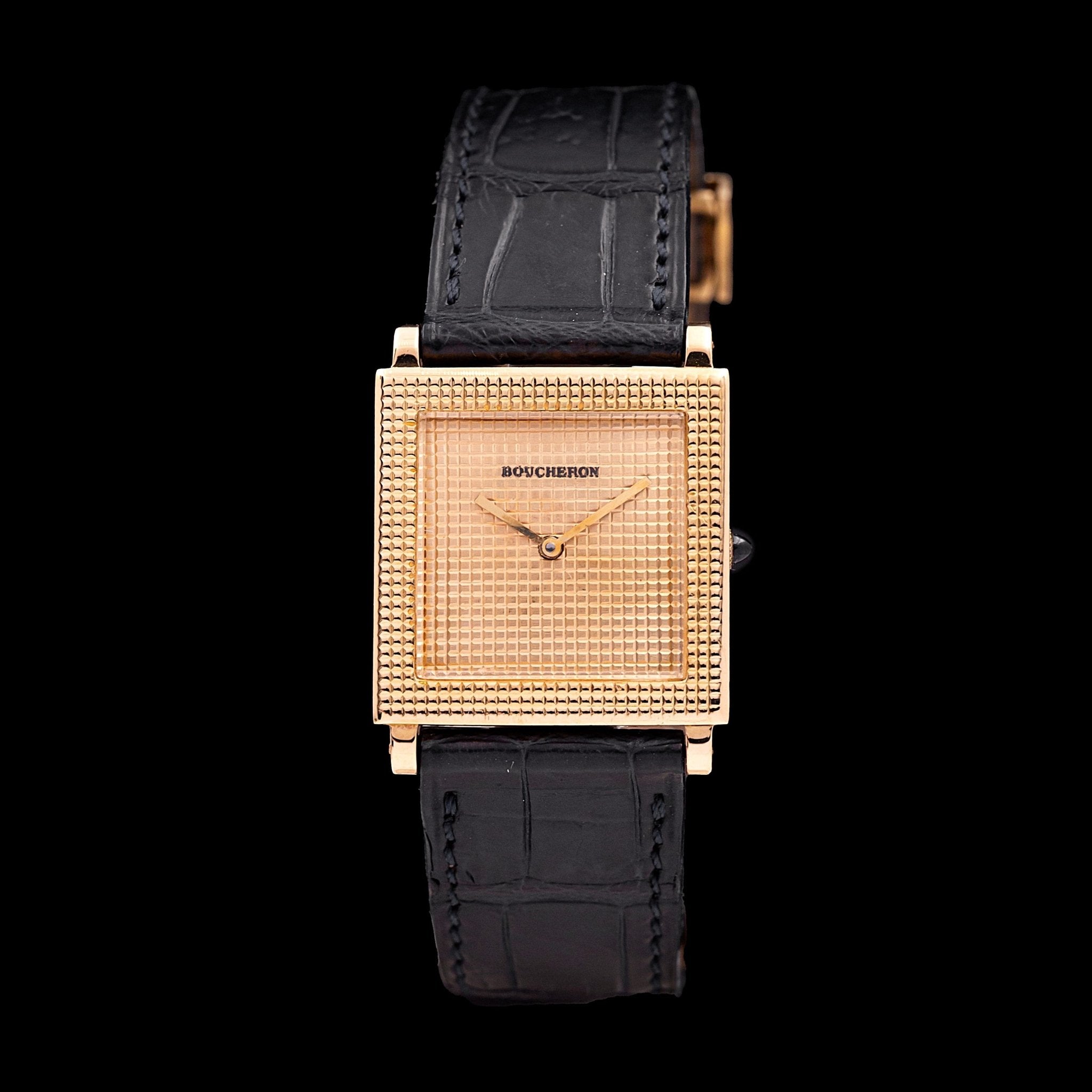 BOUCHERON REFLET CARREE LADY CLOUS DE PARIS OR - montre vintage - Contre - Temps Paris