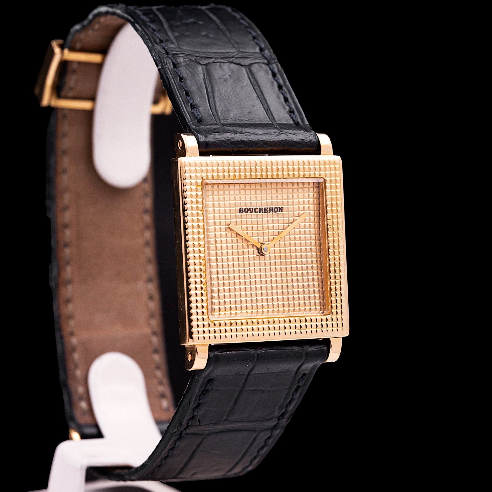 BOUCHERON REFLET CARREE LADY CLOUS DE PARIS OR - montre vintage - Contre - Temps Paris