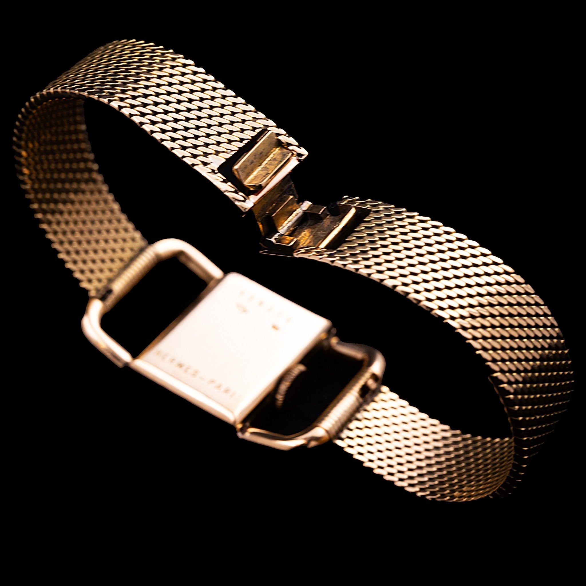 JAEGER - LECOULTRE / HERMES ETRIER OR - montre vintage - Contre - Temps Paris