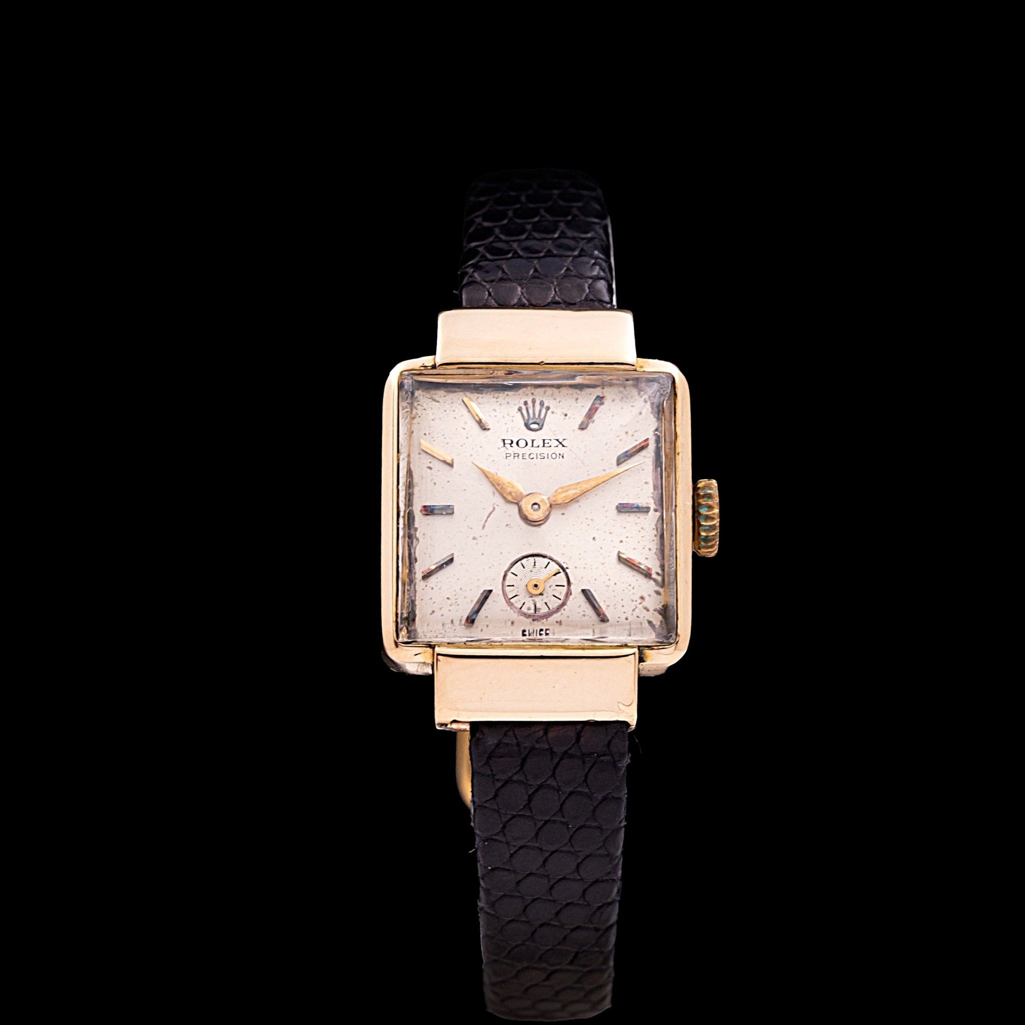 ROLEX PRECISION VINTAGE "ART DECO" LADY OR - montre vintage - Contre - Temps Paris