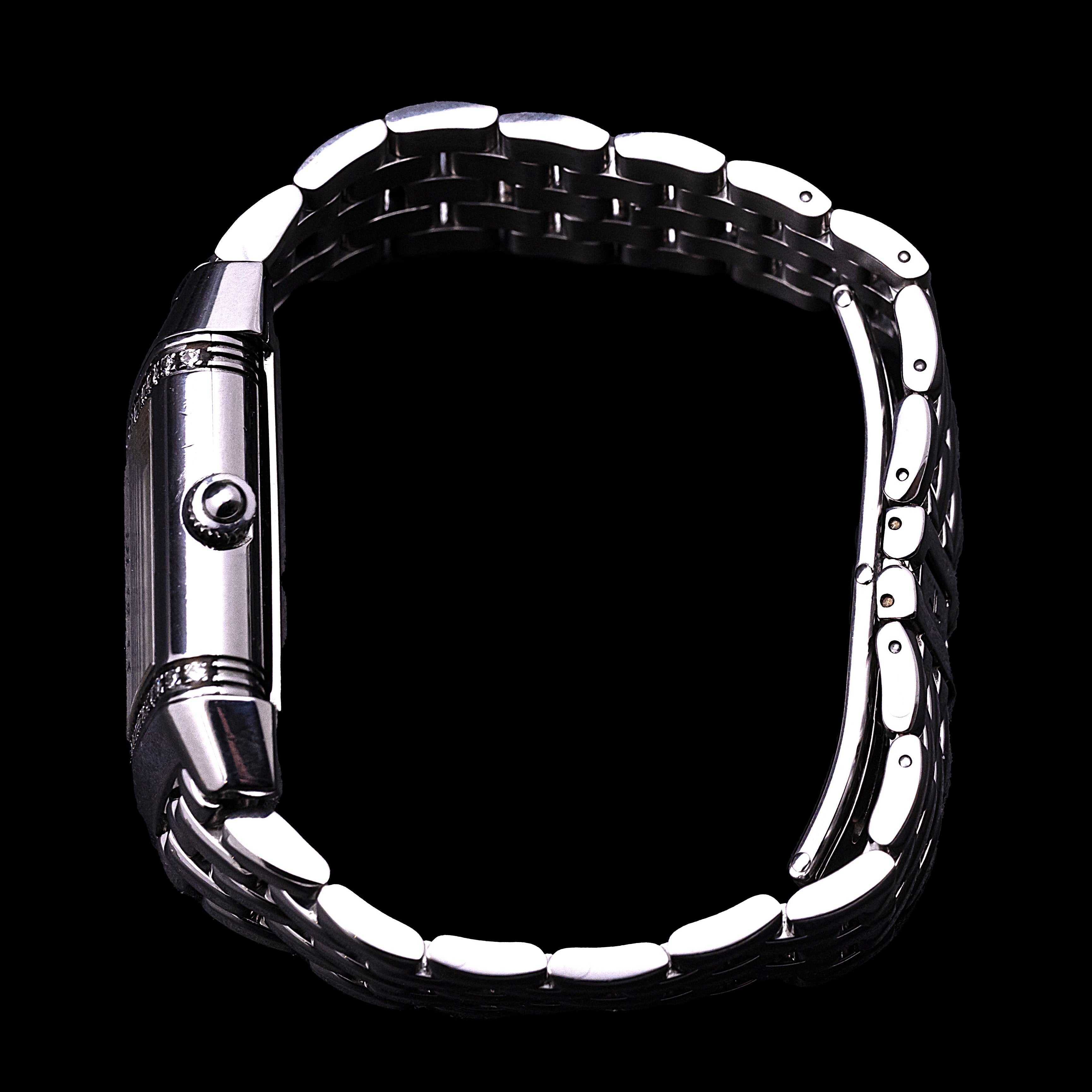 JAEGER-LECOULTRE REVERSO LADY STEEL AND DIAMONDS