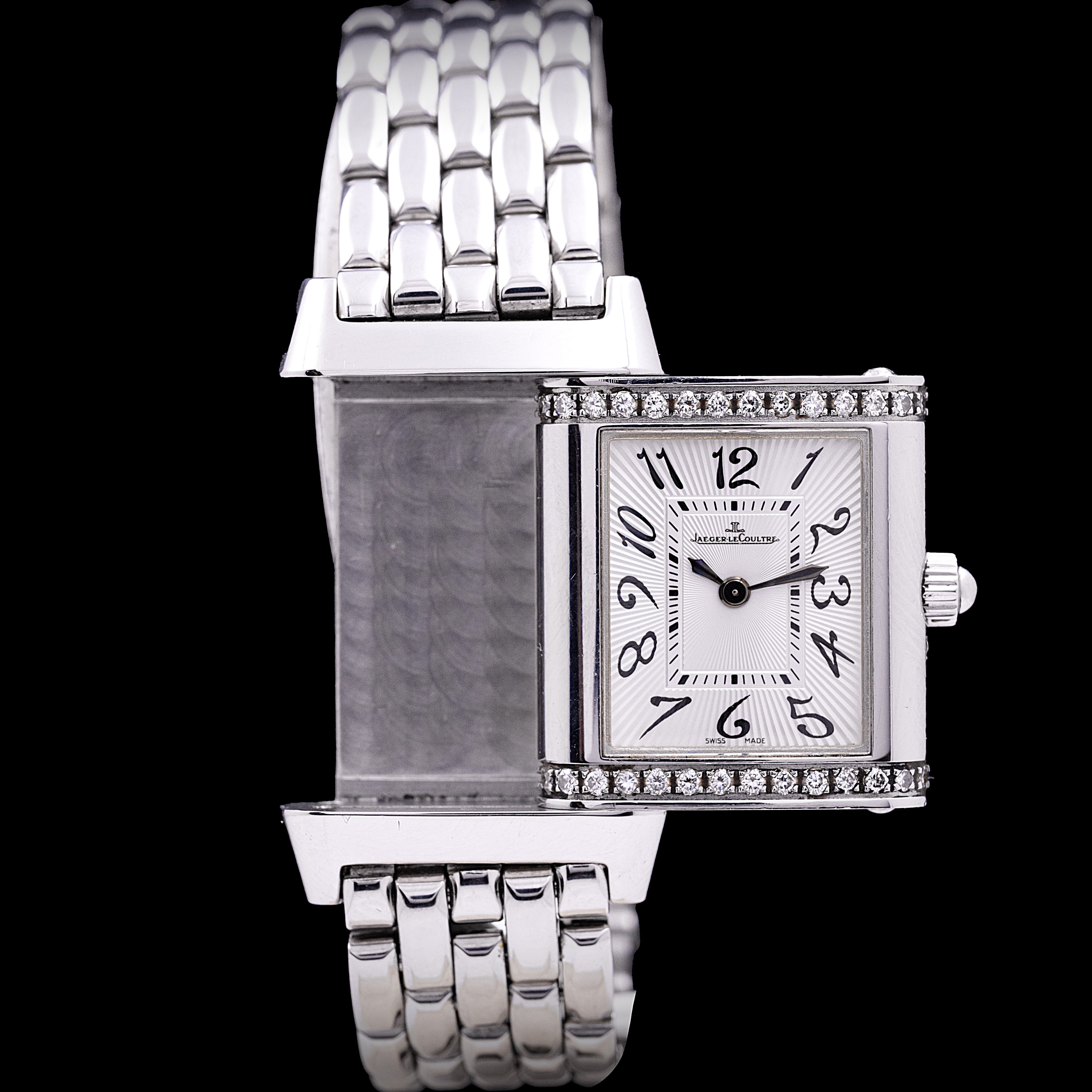 JAEGER-LECOULTRE REVERSO LADY STEEL AND DIAMONDS