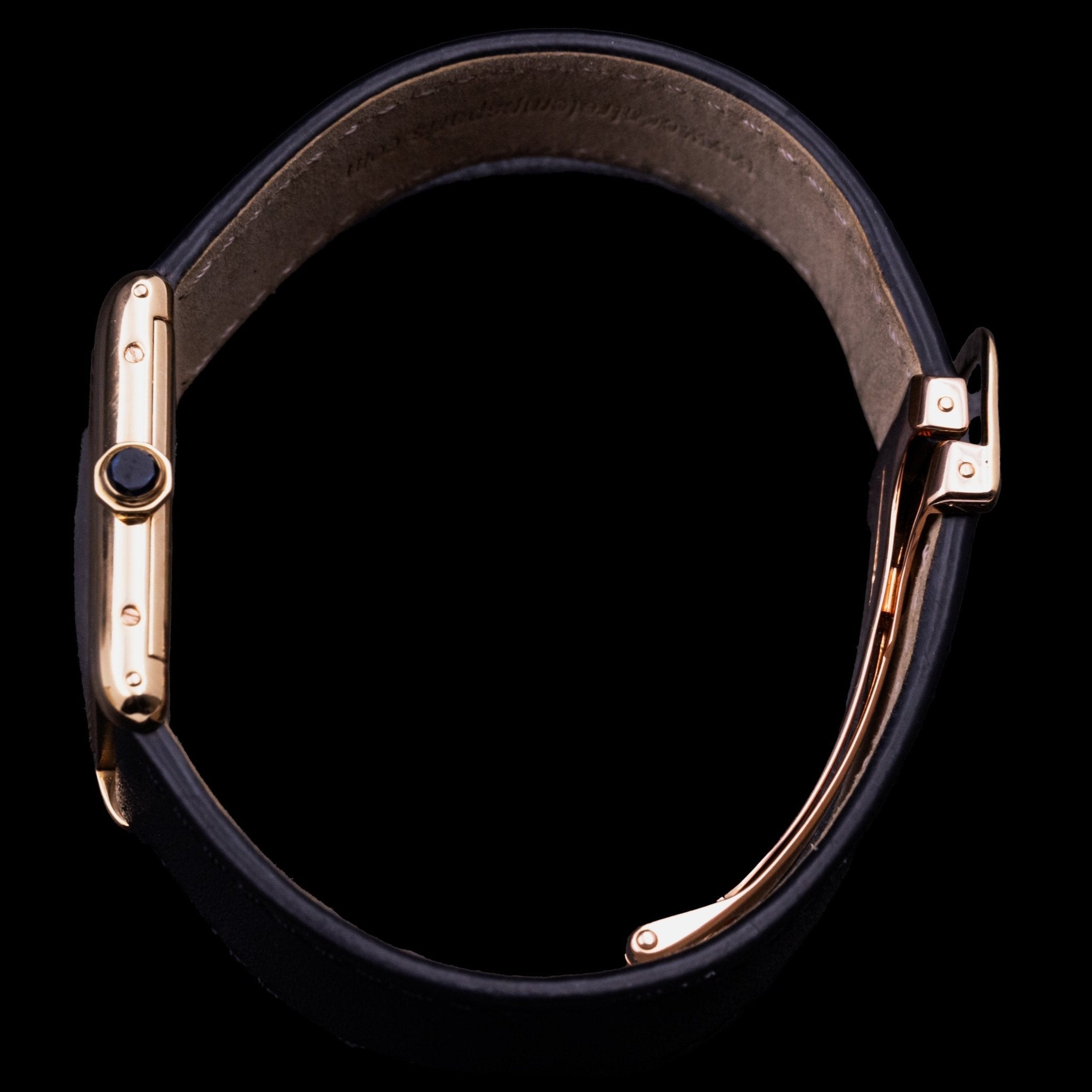 CARTIER TANK "LOUIS CARTIER" OR TAILLE HOMME - RESTAURATION CARTIER - montre vintage - Contre - Temps Paris