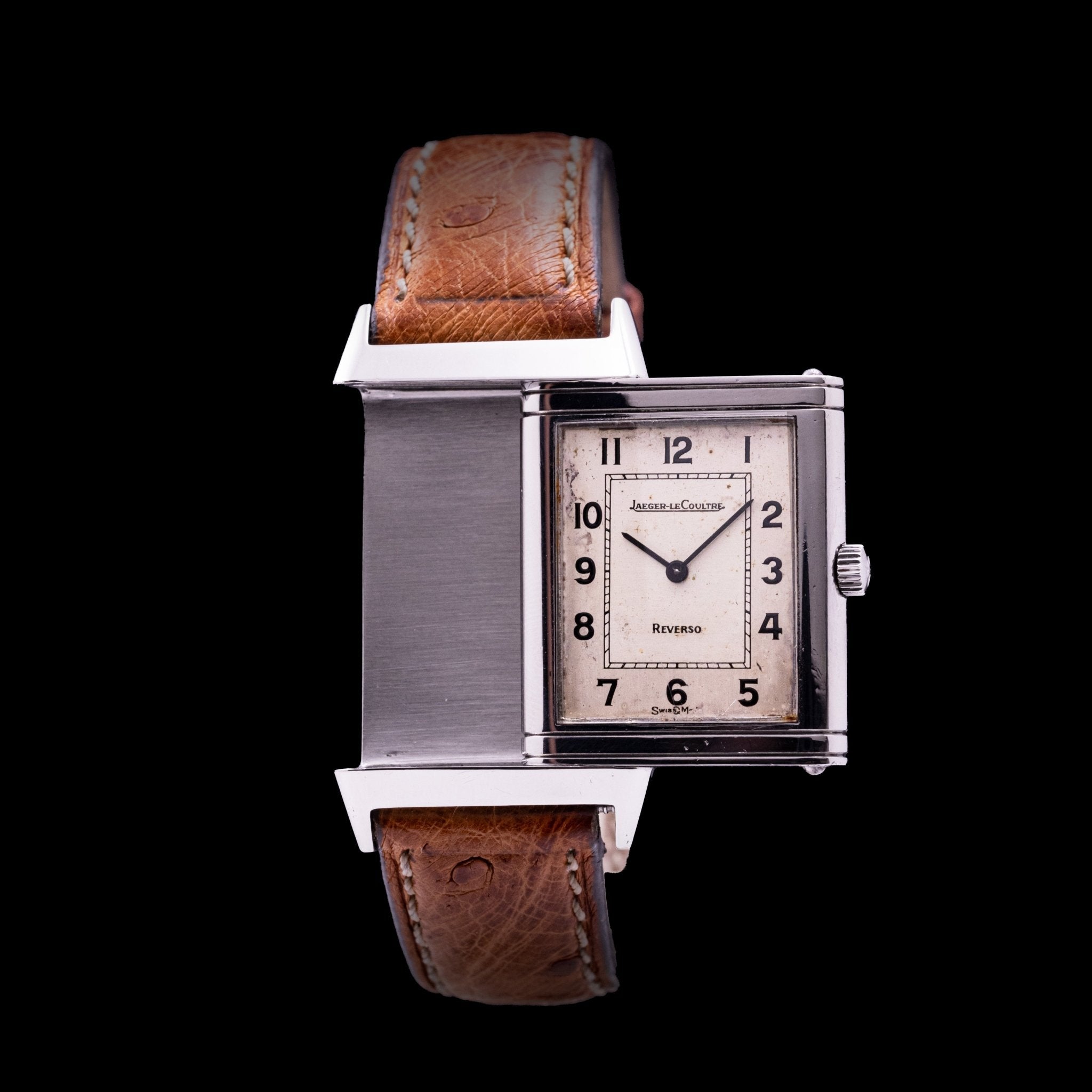 JAEGER - LECOULTRE REVERSO CLASSIQUE ACIER 2 TONS - montre vintage - Contre - Temps Paris