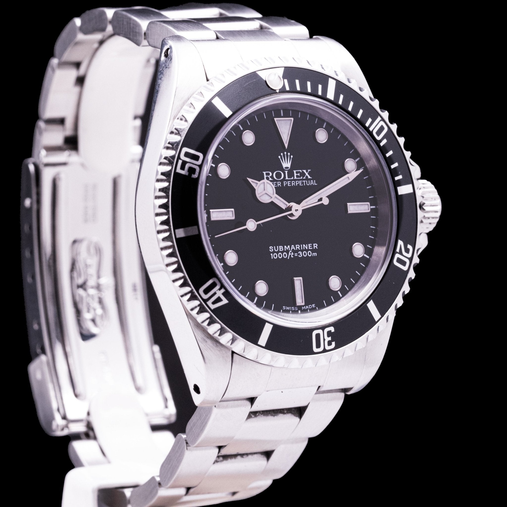 ROLEX SUBMARINER NO - DATE VERRE SAPHIR REF 14060 M - montre vintage - Contre - Temps Paris