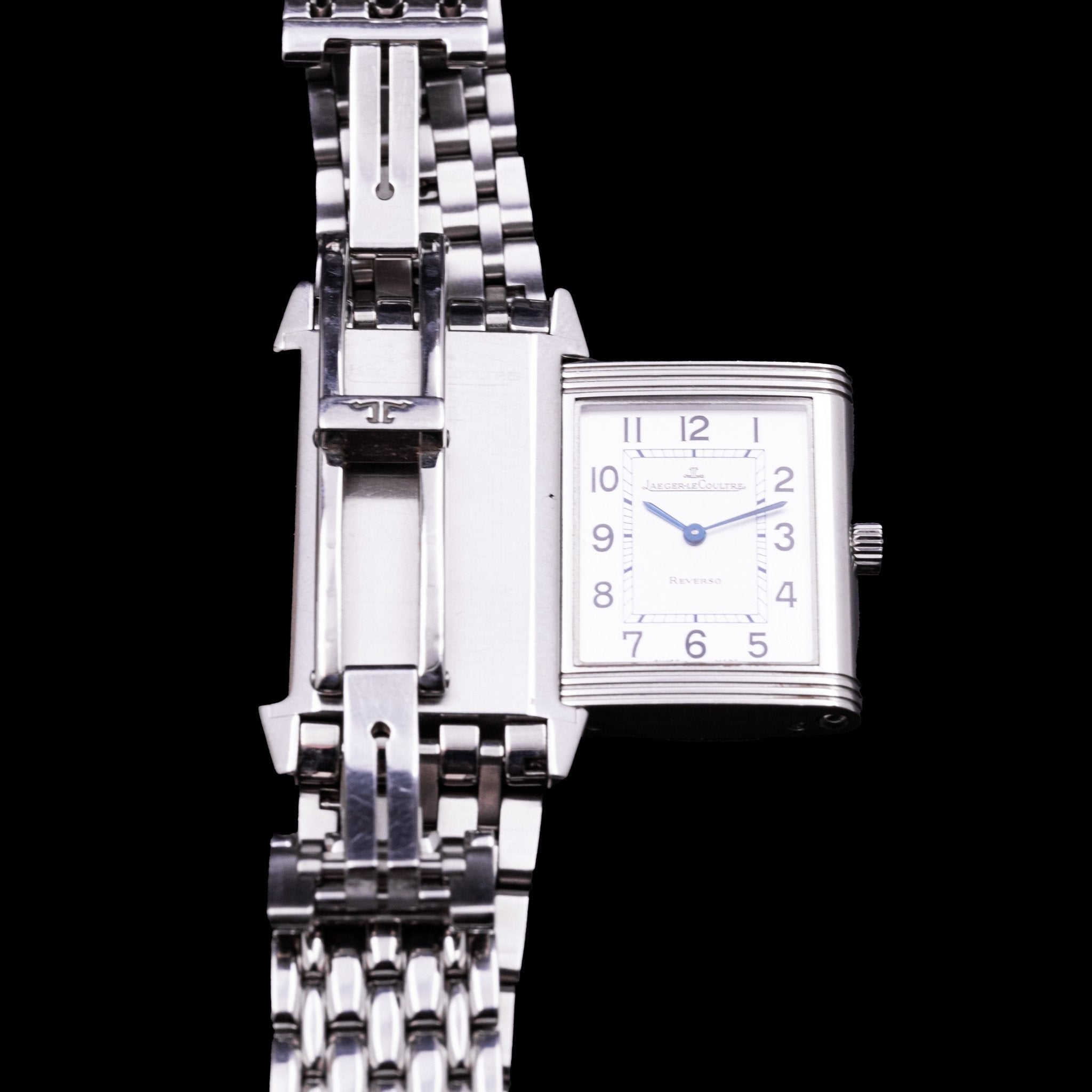 JAEGER - LECOULTRE REVERSO CLASSIQUE TOUT ACIER - montre vintage - Contre - Temps Paris