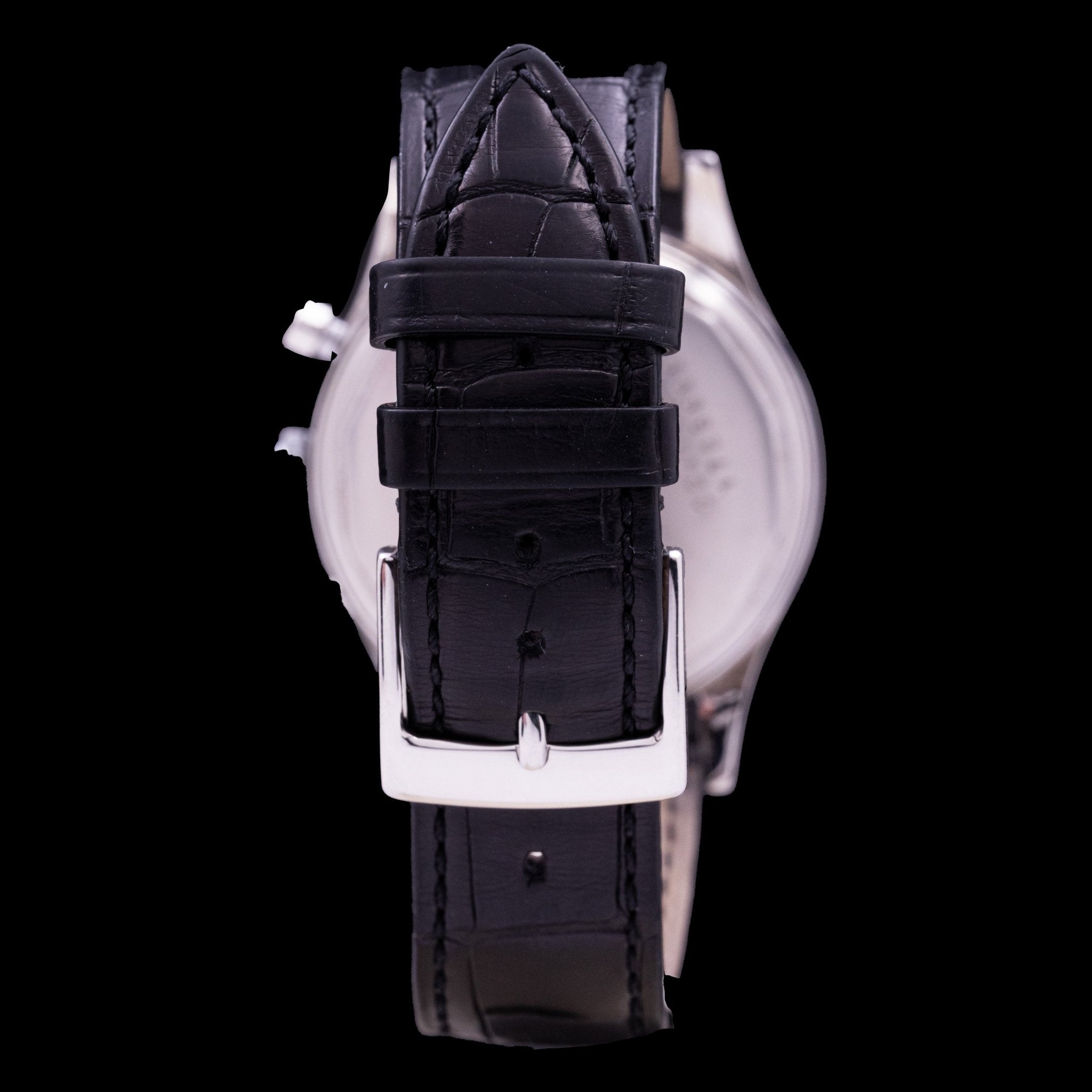 JAEGER - LECOULTRE CHRONOGRAPHE "JAEGER" 3 COMPTEURS ACIER - montre vintage - Contre - Temps Paris