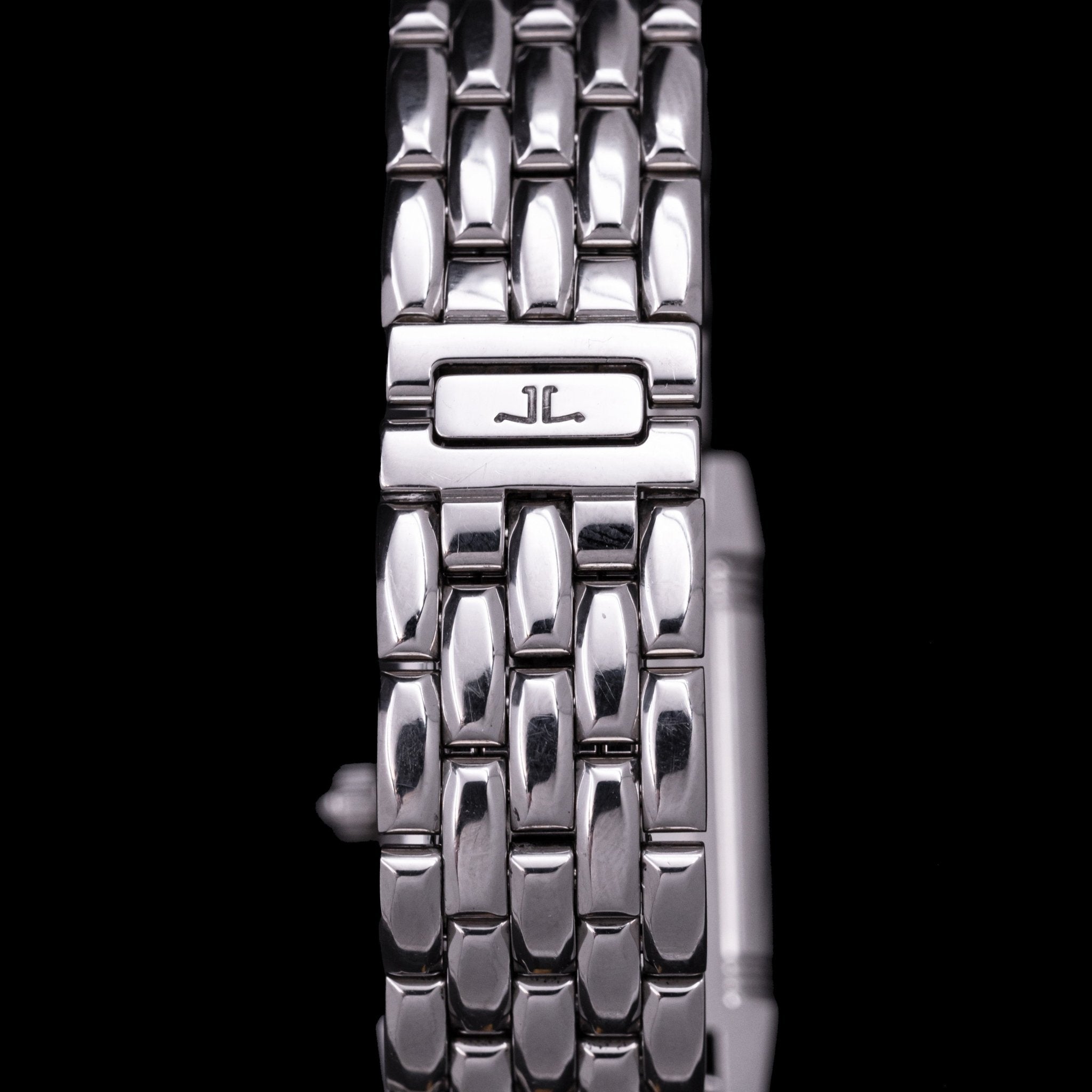 JAEGER - LECOULTRE REVERSO LADY ACIER ET DIAMANTS - montre vintage - Contre - Temps Paris