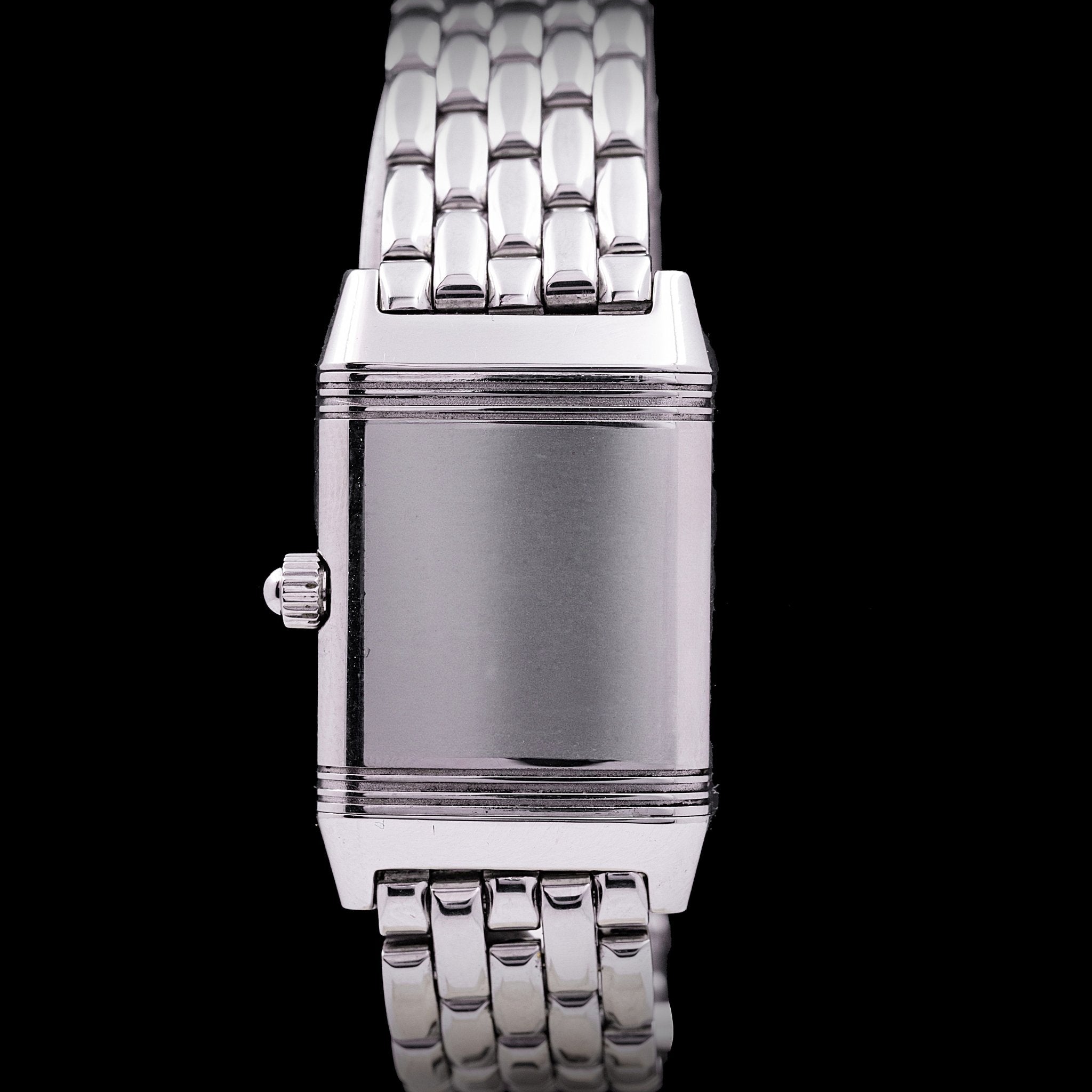 JAEGER - LECOULTRE REVERSO LADY ACIER ET DIAMANTS - montre vintage - Contre - Temps Paris
