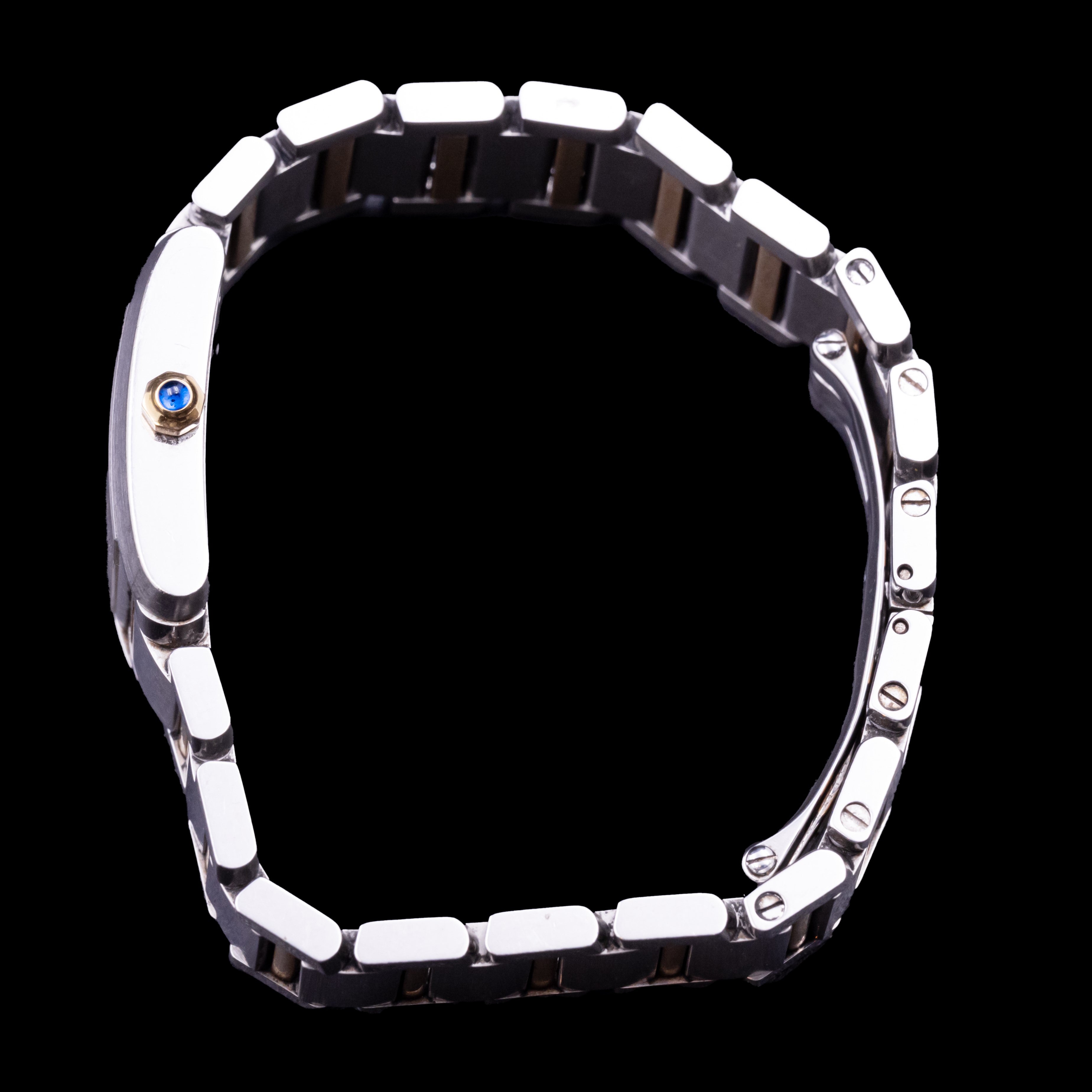 CARTIER TANK FRANCAISE BI-COLORE OR ET ACIER FULL SET