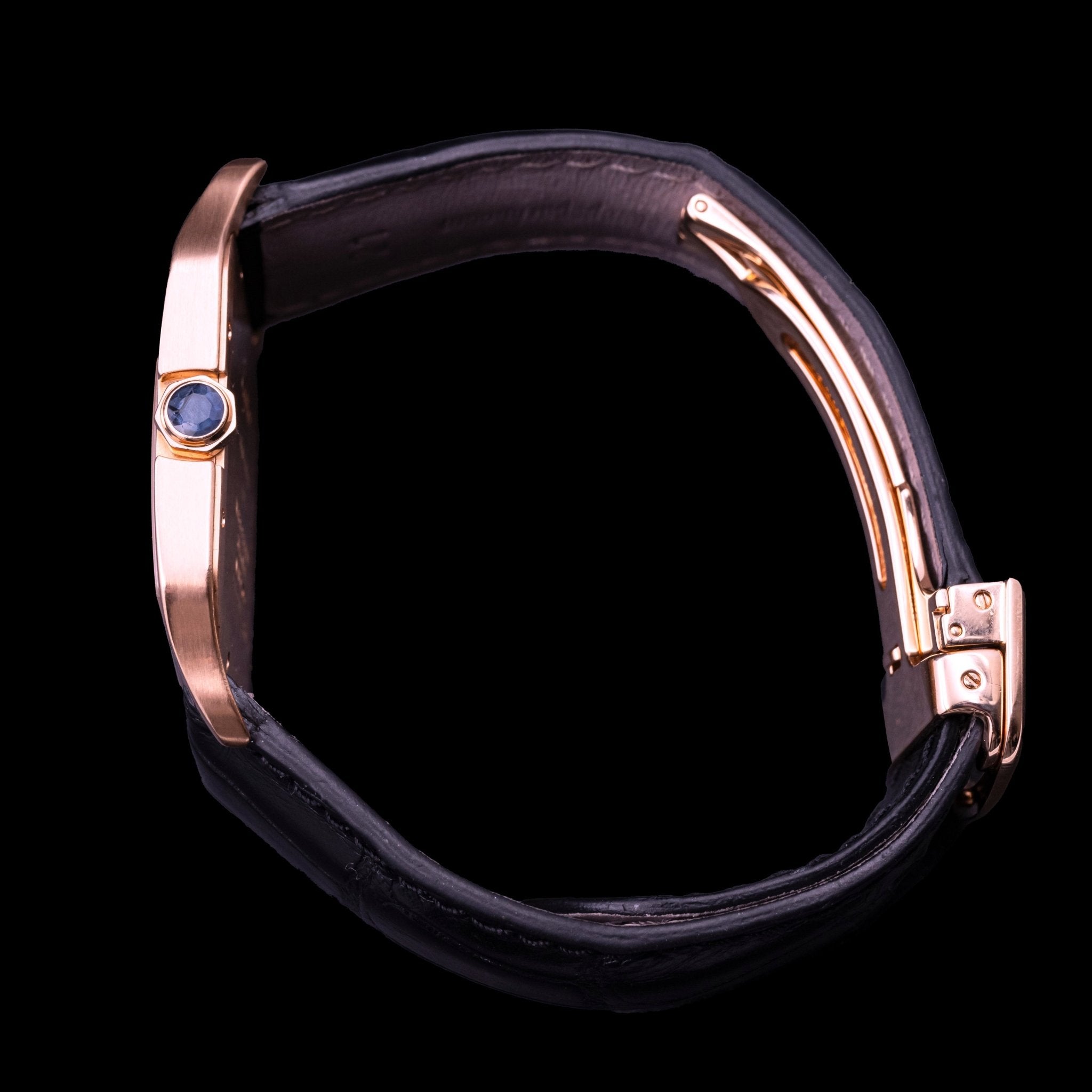 CARTIER SANTOS DUMONT XL OR ROSE - montre vintage - Contre - Temps Paris