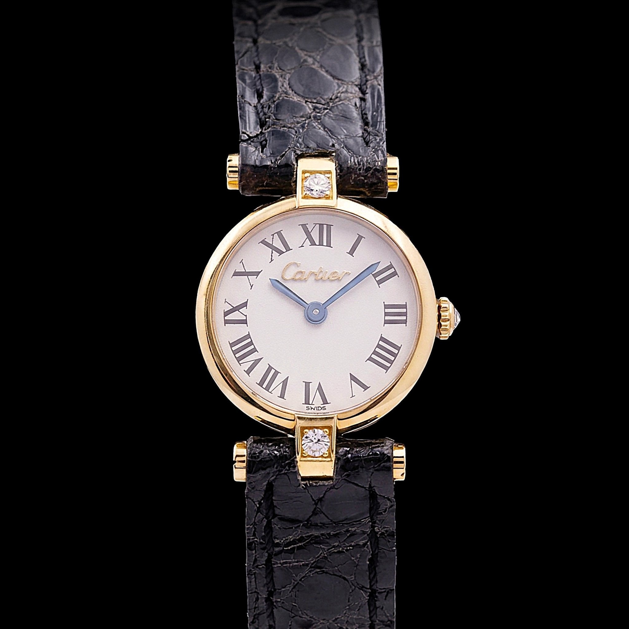 CARTIER VENDOME OR ET DIAMANTS - montre vintage - Contre - Temps Paris