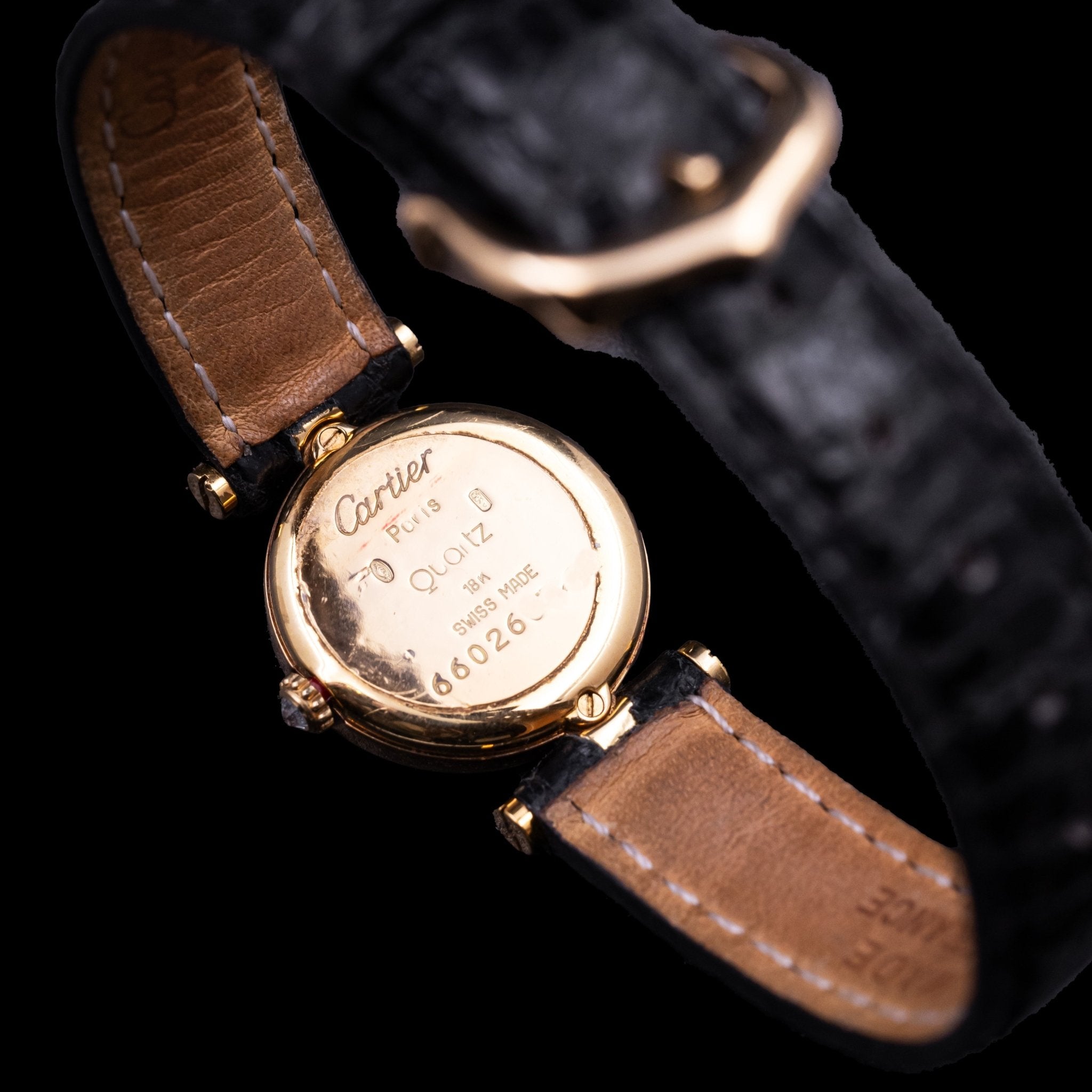 CARTIER VENDOME OR ET DIAMANTS - montre vintage - Contre - Temps Paris
