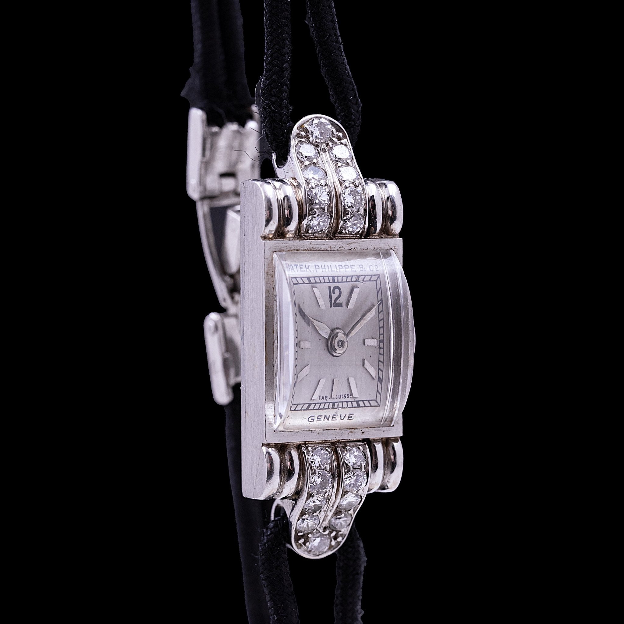 PATEK PHILIPPE LADY VINTAGE ART DECO PLATINE - montre vintage - Contre - Temps Paris