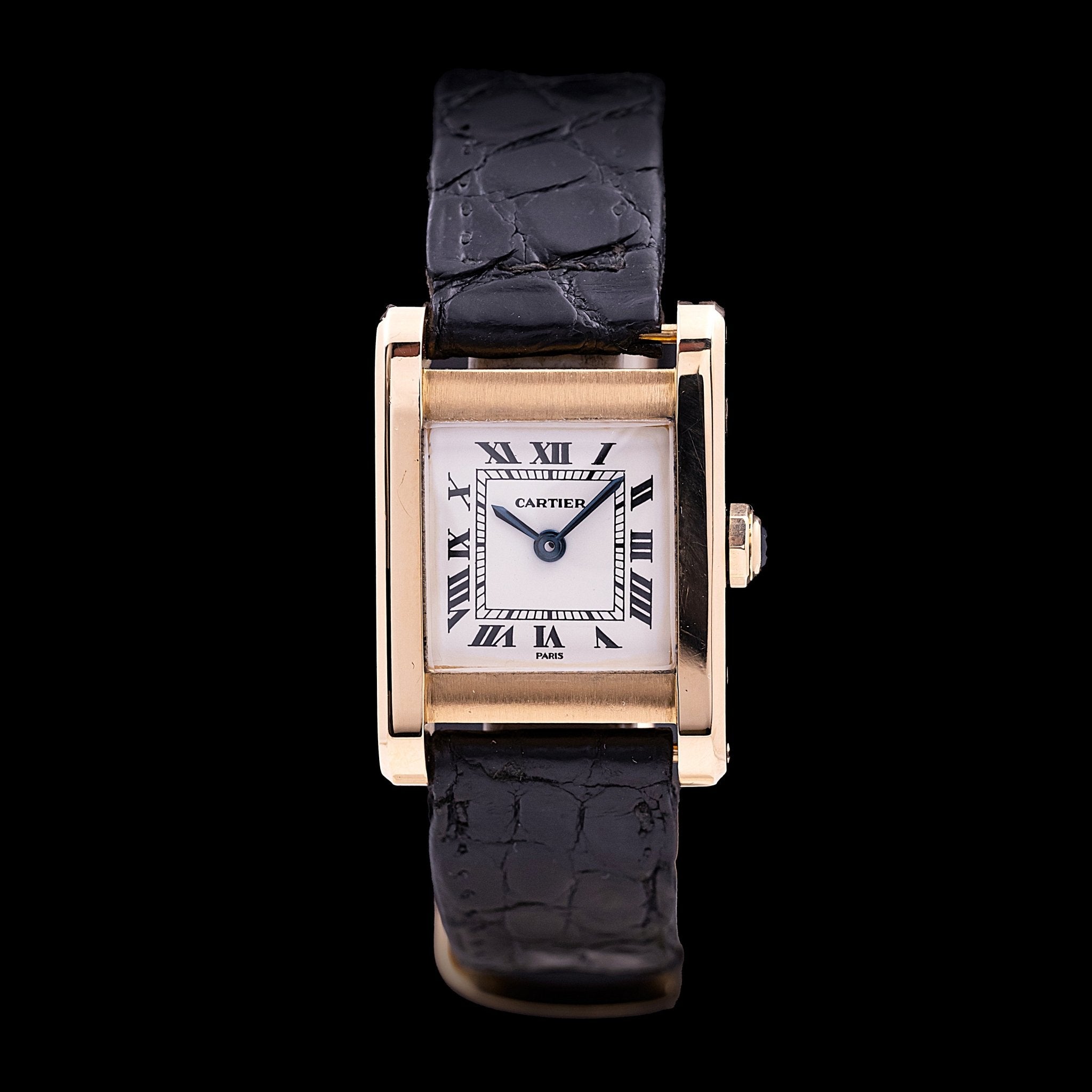 CARTIER TANK NORMALE OR TAILLE FEMME - montre vintage - Contre - Temps Paris