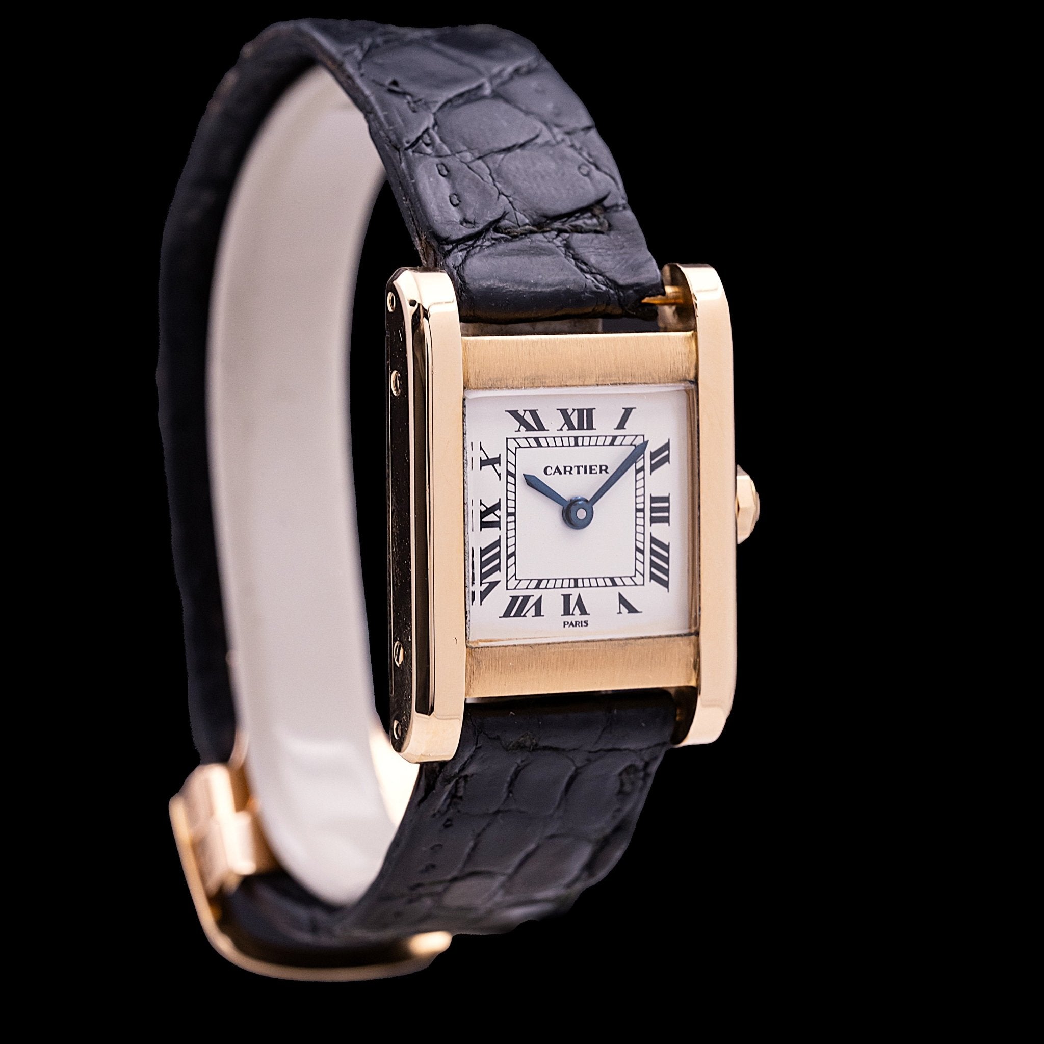 CARTIER TANK NORMALE OR TAILLE FEMME - montre vintage - Contre - Temps Paris