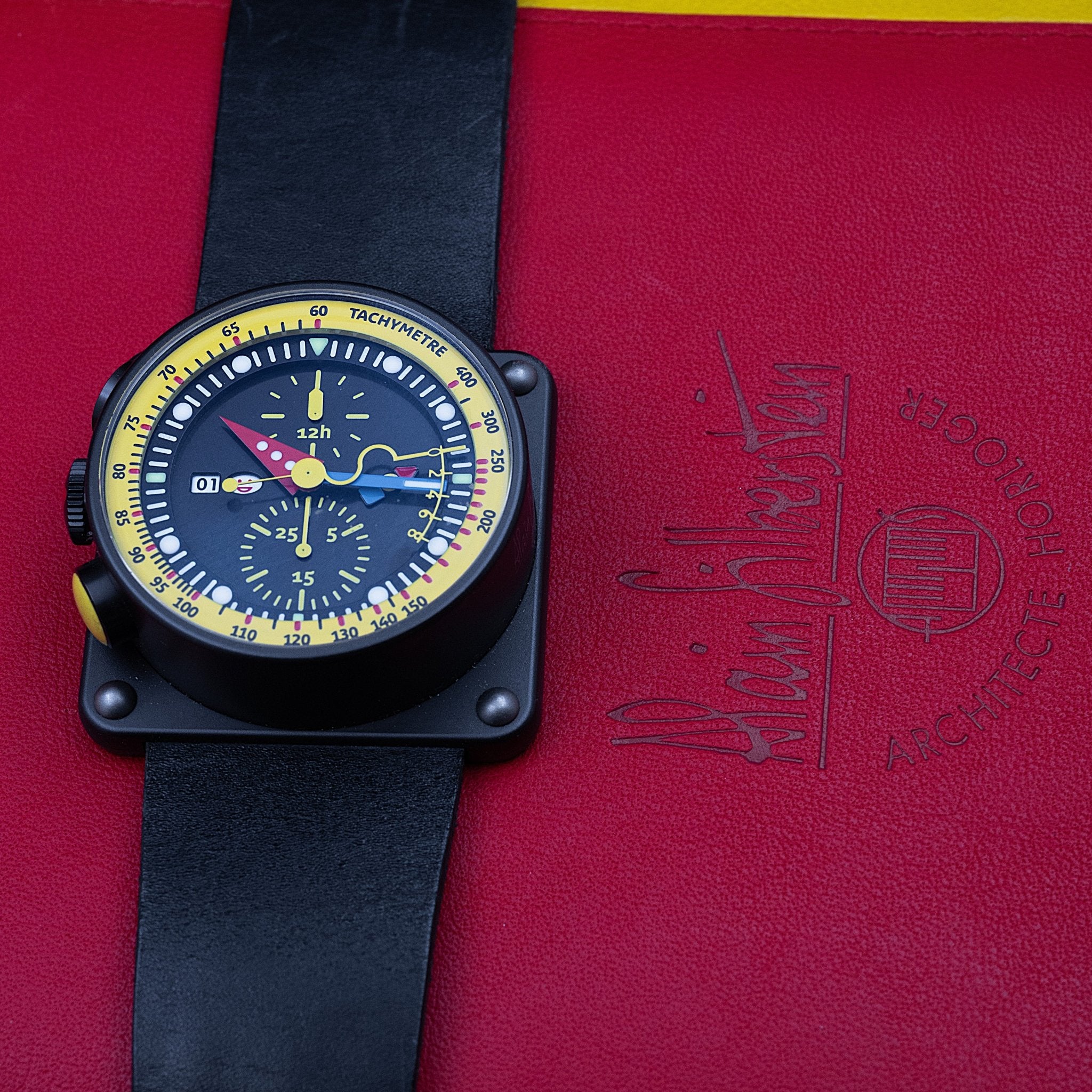 Alain Silberstein iKrono Montre de Gaucher Titane, circa 2010 - montre vintage - Contre - Temps Paris