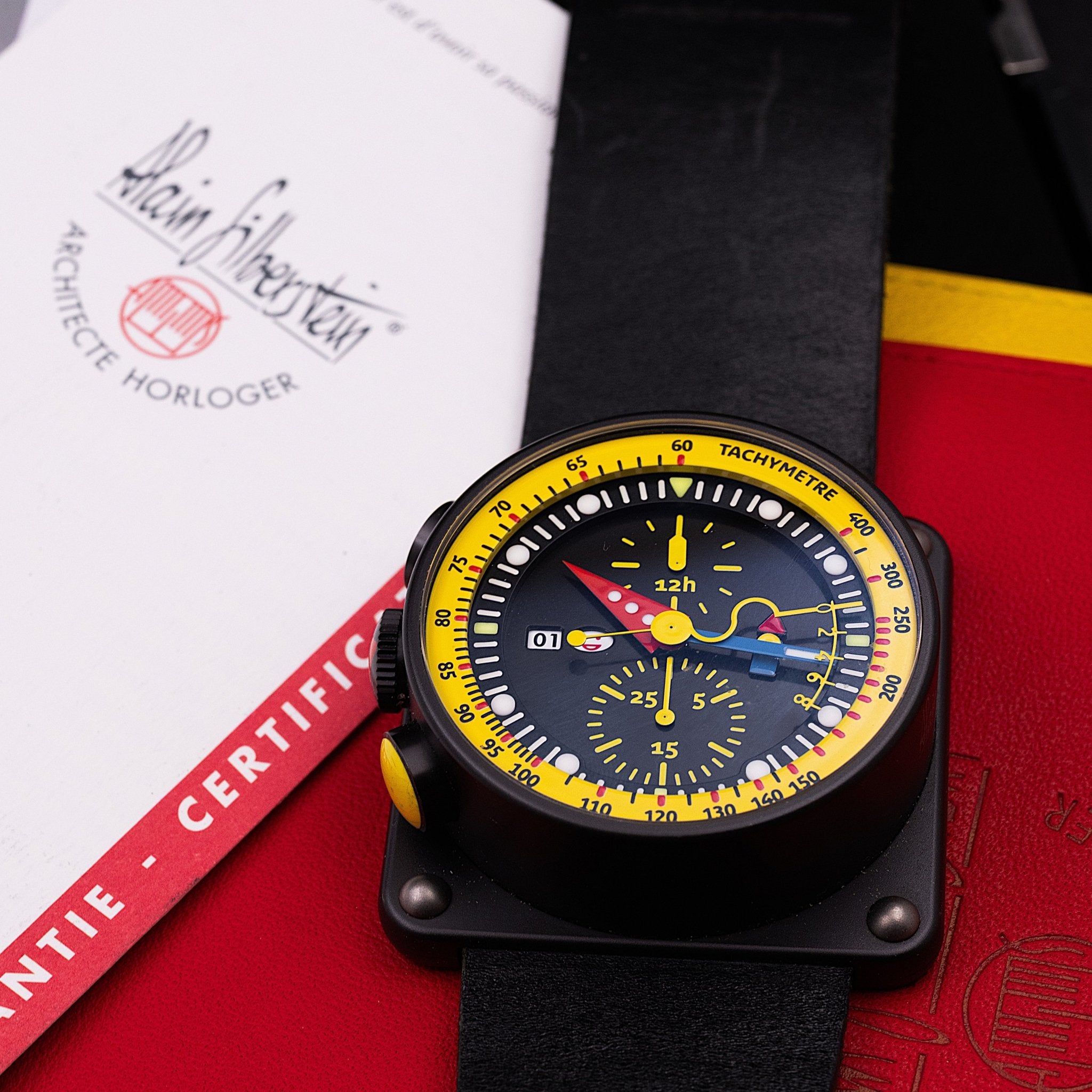 Alain Silberstein iKrono Montre de Gaucher Titane, circa 2010 - montre vintage - Contre - Temps Paris