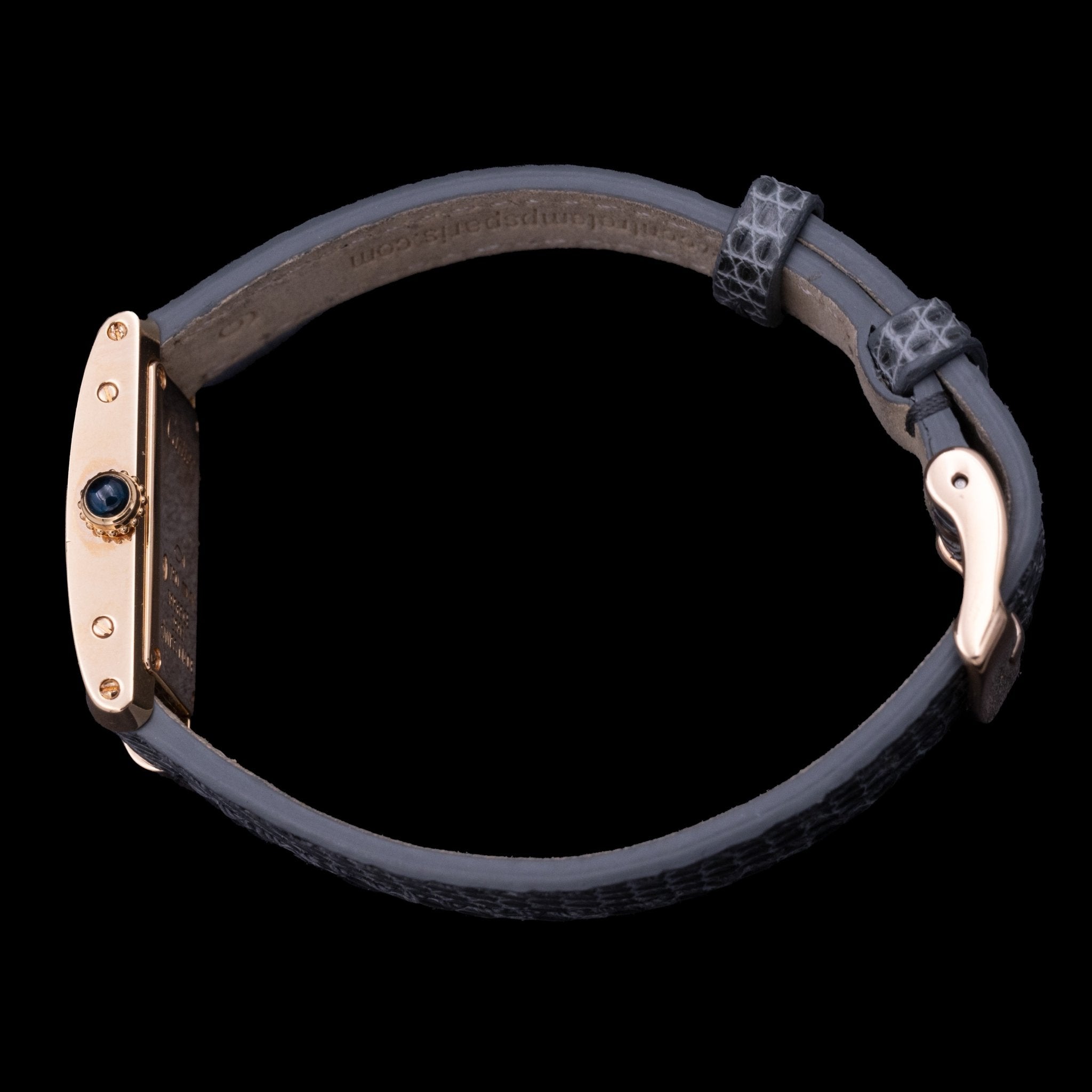 Cartier Tank Allongée Lanières Or Rose Ref. 2593, 2004 - montre vintage - Contre - Temps Paris