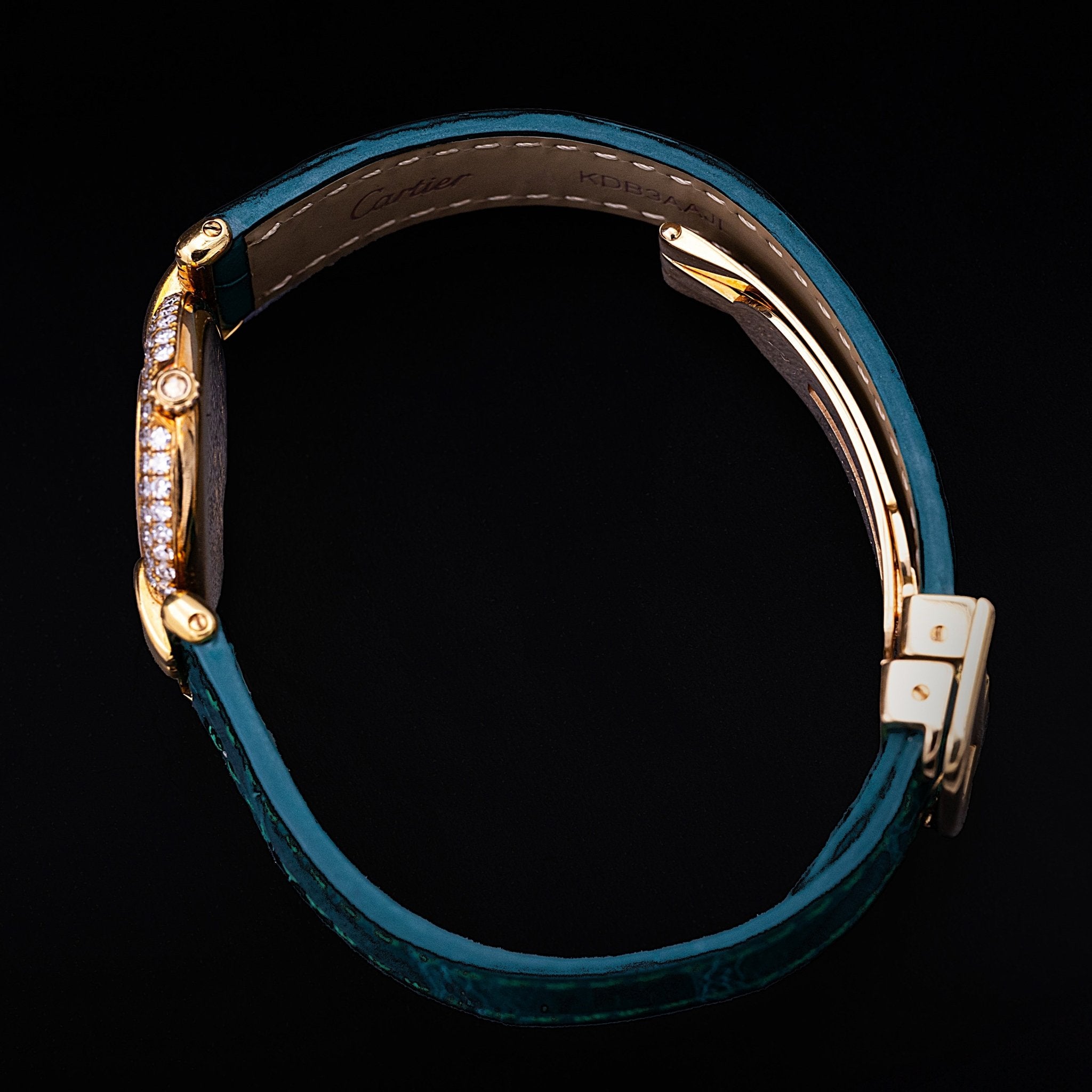 Cartier Colisée Or jaune et diamants, ref. 881092, années 90 - montre vintage - Contre-Temps Paris