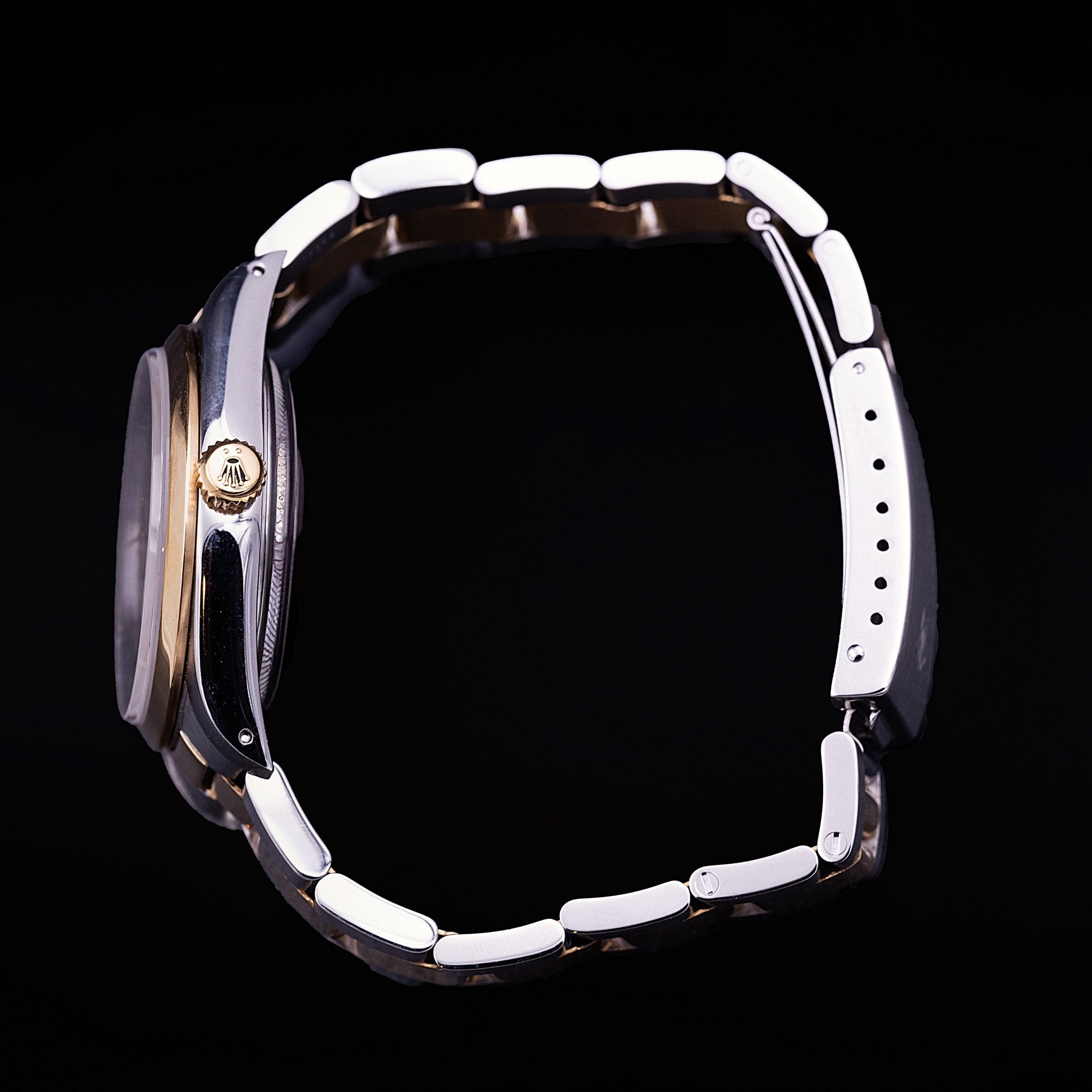Rolex Oyster Perpetual bicolore Or et acier Ref. 14203, circa 1991 - montre vintage - Contre-Temps Paris