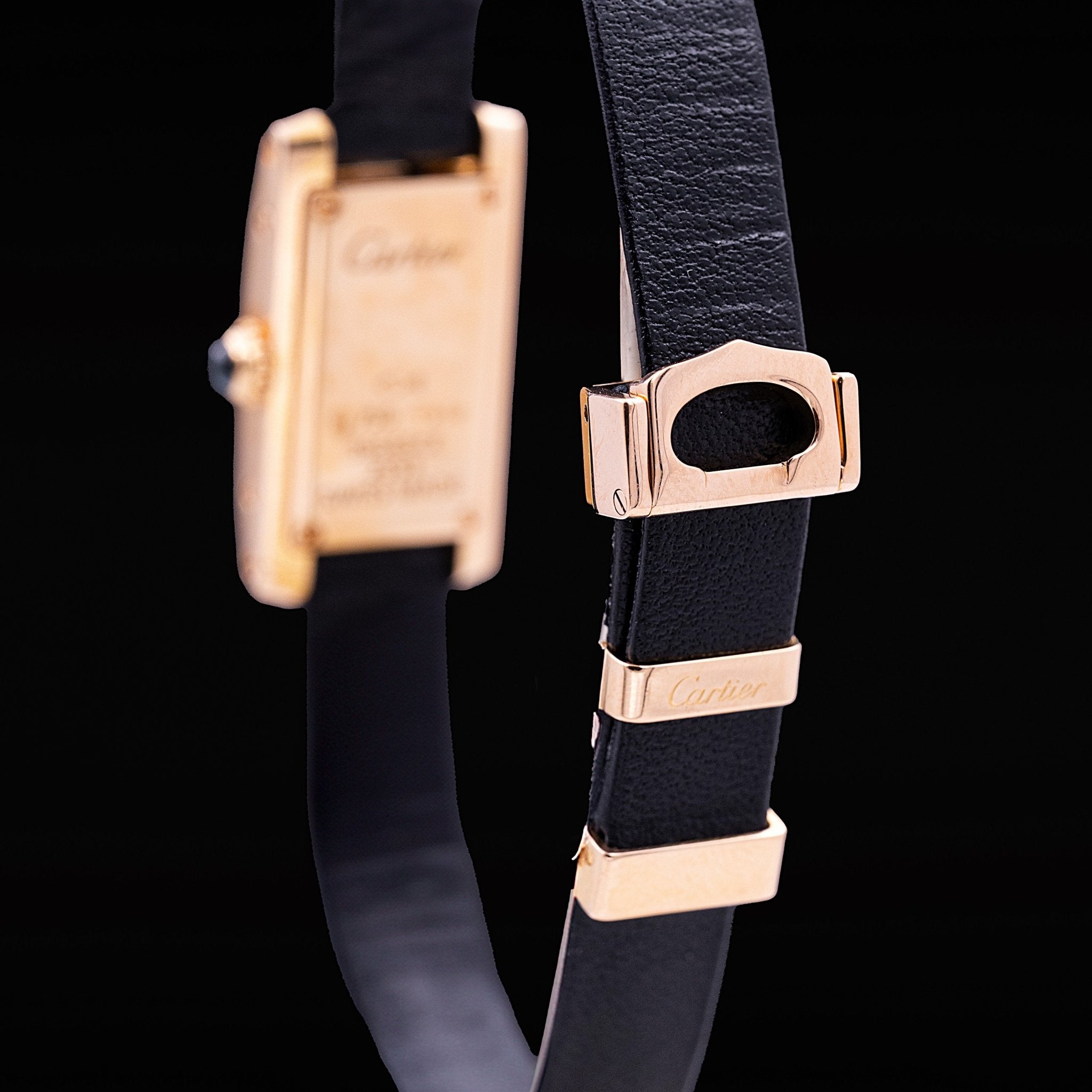 Cartier Tank Allongée Lanières Or Rose Ref. 2593, 2004 - montre vintage - Contre-Temps Paris