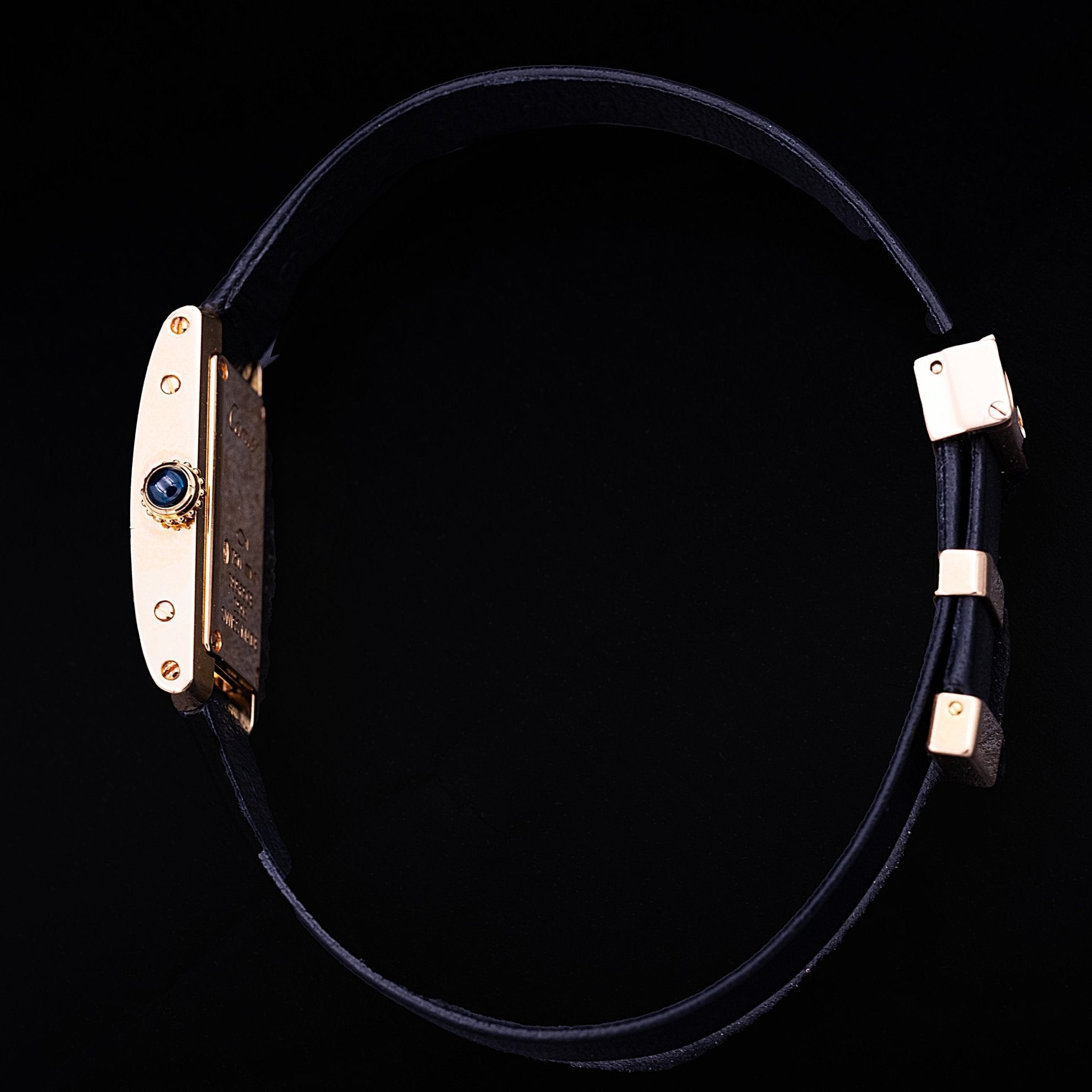 Cartier Tank Allongée Lanières Or Rose Ref. 2593, 2004 - montre vintage - Contre-Temps Paris