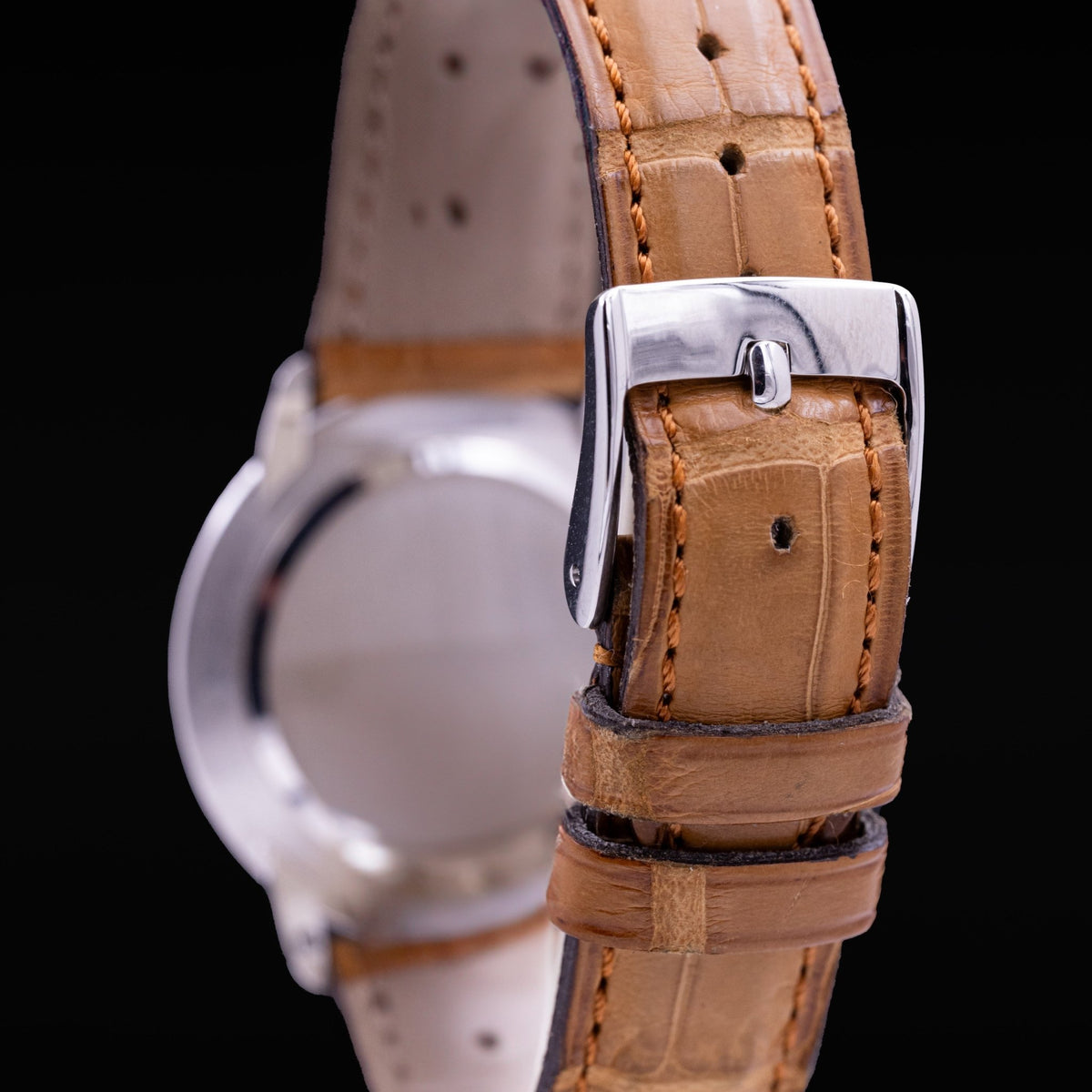 Piaget Habillée ultra-plate, or blanc, année 80 - montre vintage - Contre-Temps Paris