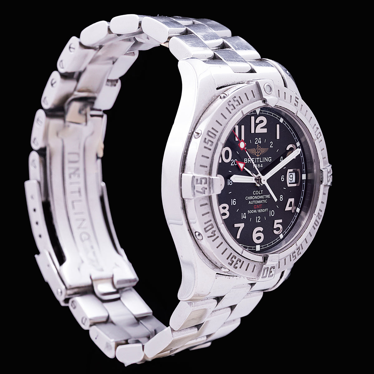 Breitling Colt GMT Ref. A32350, années 2000 - montre vintage - Contre-Temps Paris