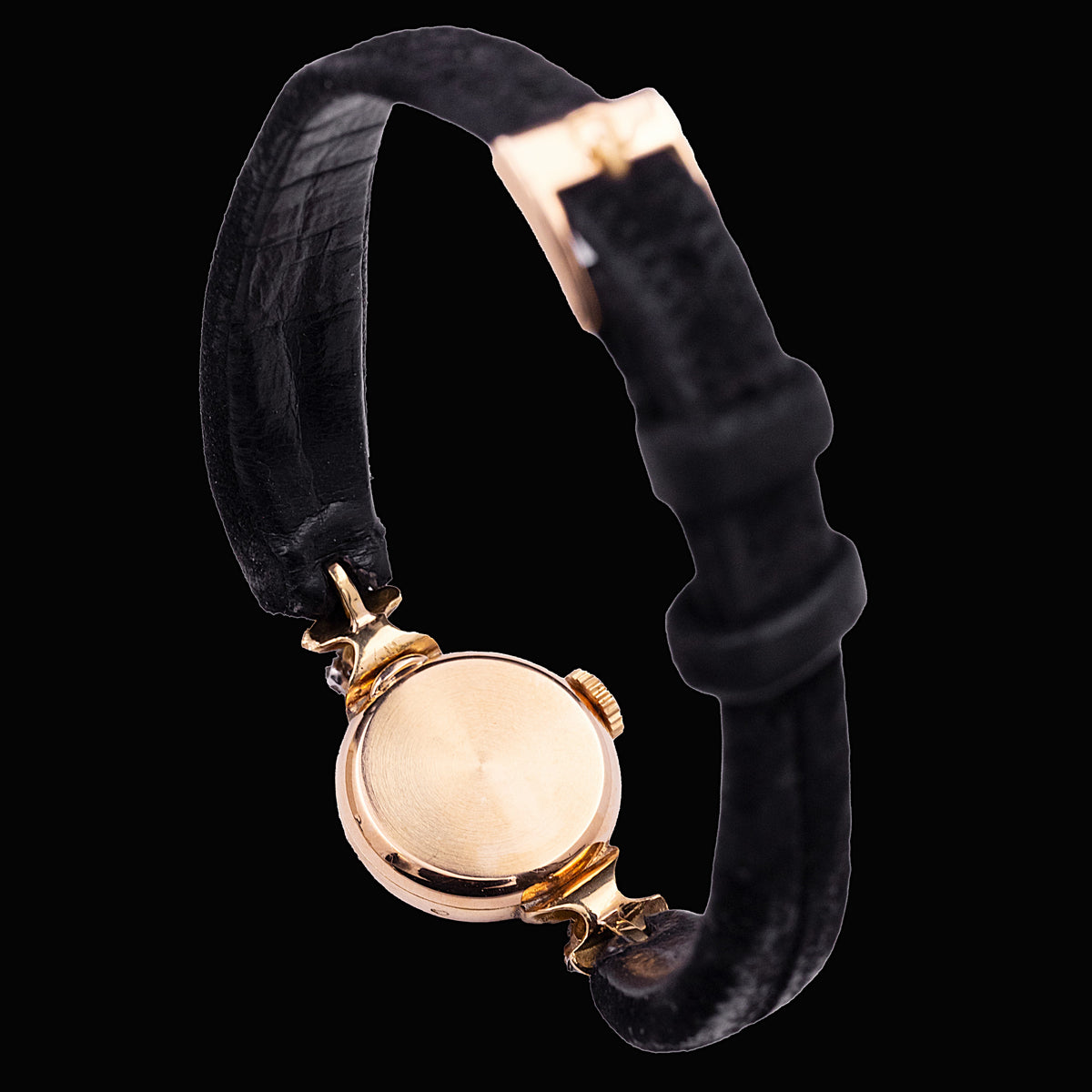 Omega Lady Joaillerie Or Jaune et Diamants, années 40 - montre vintage - Contre-Temps Paris