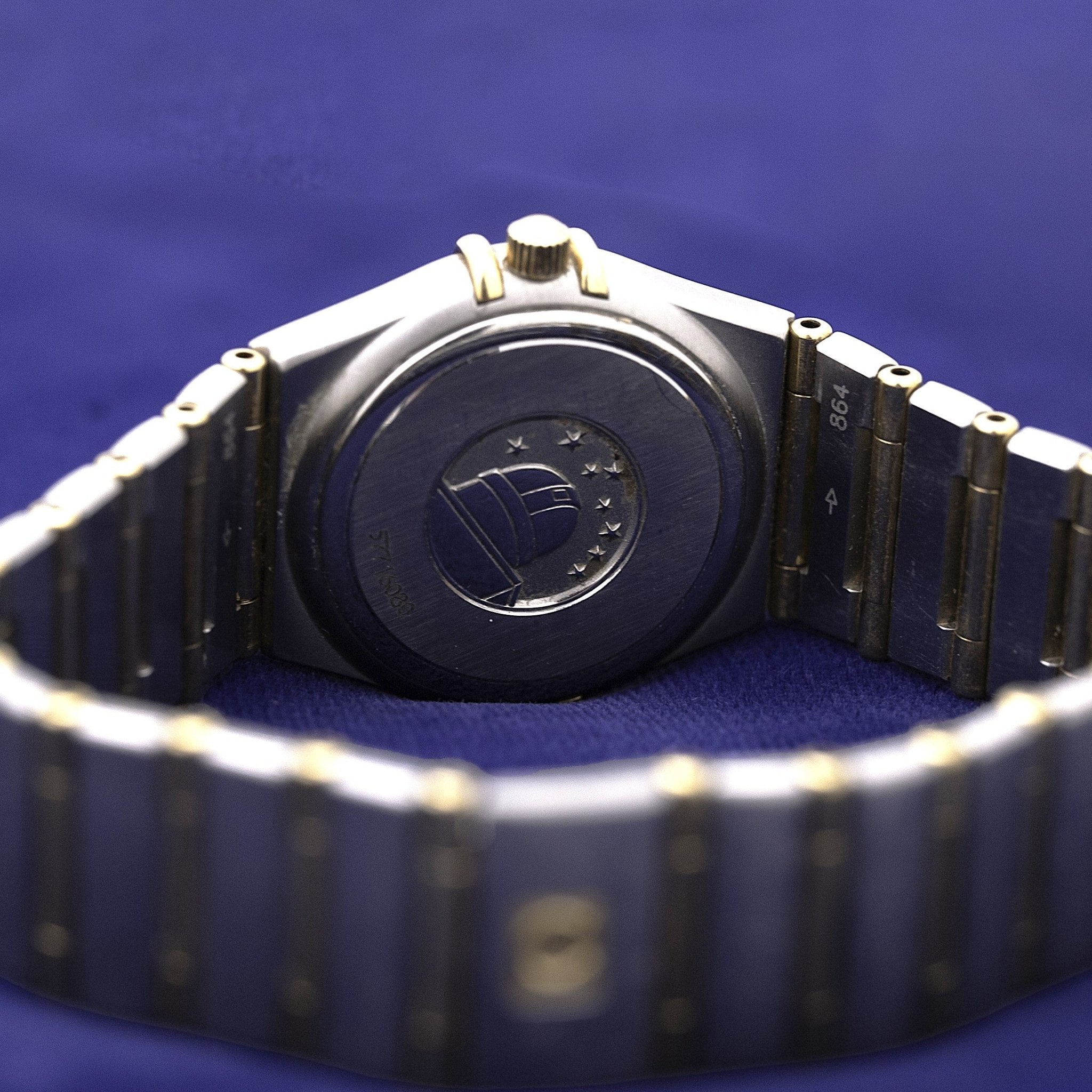 OMEGA CONSTELLATION LADY BI - COLOR INDEXES DIAMANT - montre vintage - Contre - Temps Paris