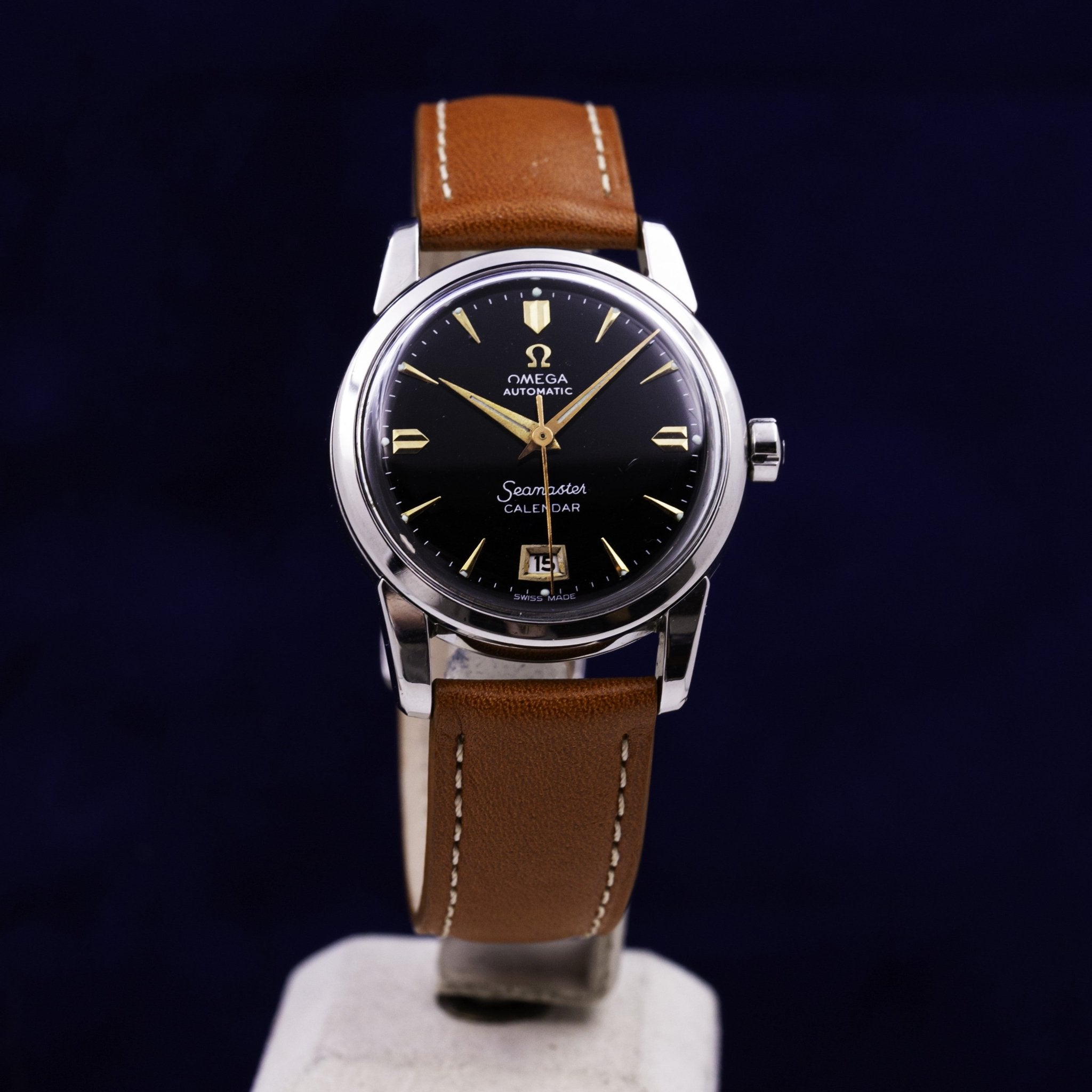 OMEGA SEAMASTER CALENDAR AUTOMATIQUE - montre vintage - Contre - Temps Paris