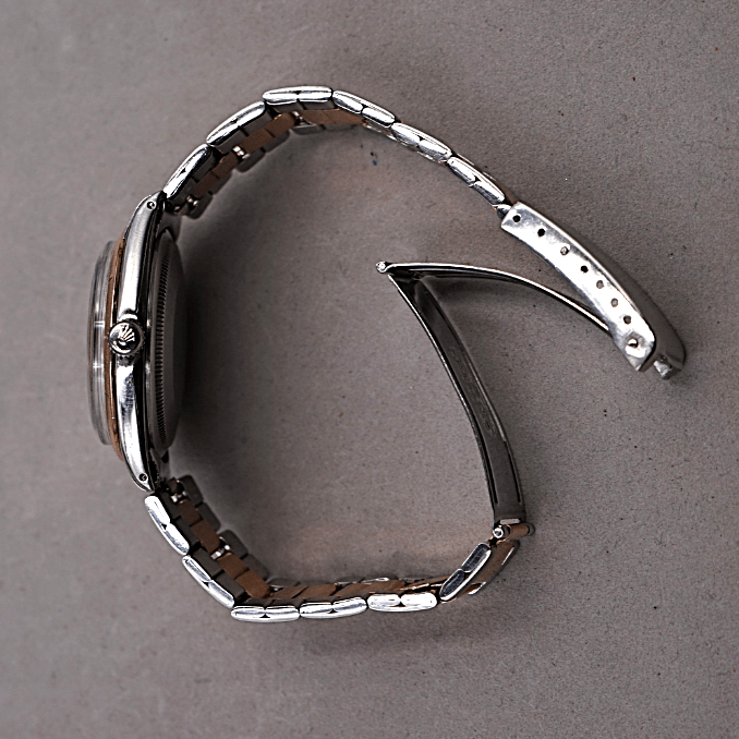 Rolex Oyster Perpetual Zephyr Ref. 1008 — Acier et or rose, circa 1957 - montre vintage - Contre - Temps Paris