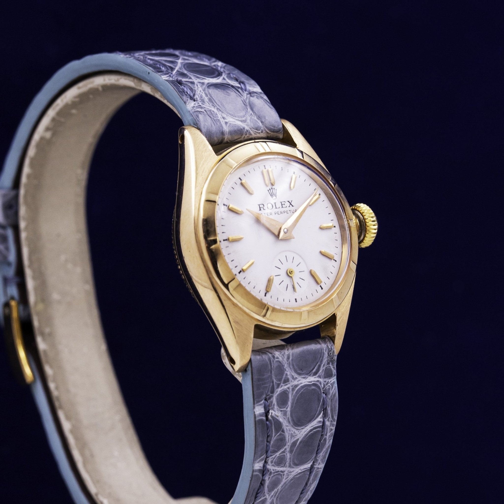 ROLEX OYSTER PERPETUAL LADY OR JAUNE - montre vintage - Contre - Temps Paris
