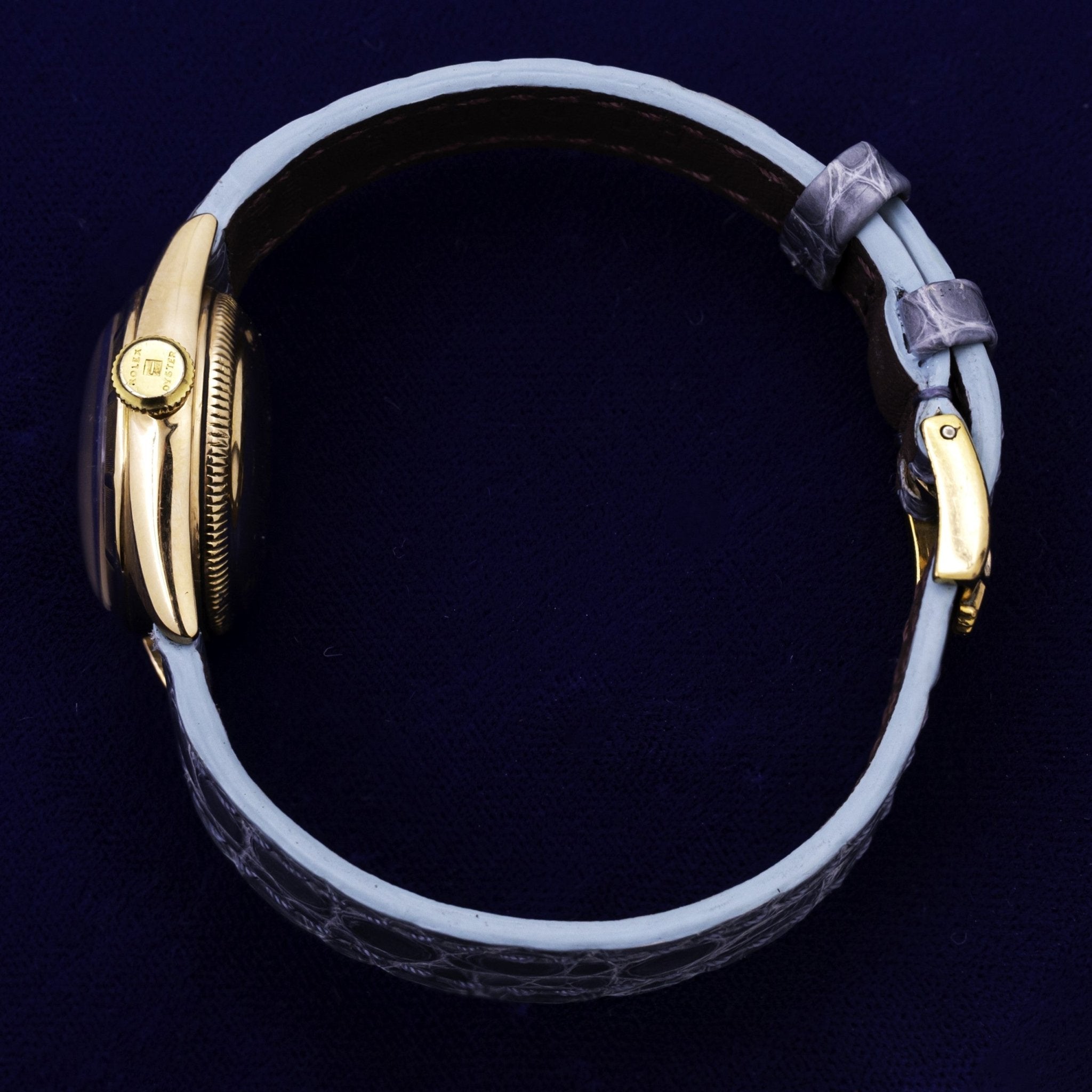 ROLEX OYSTER PERPETUAL LADY OR JAUNE - montre vintage - Contre - Temps Paris