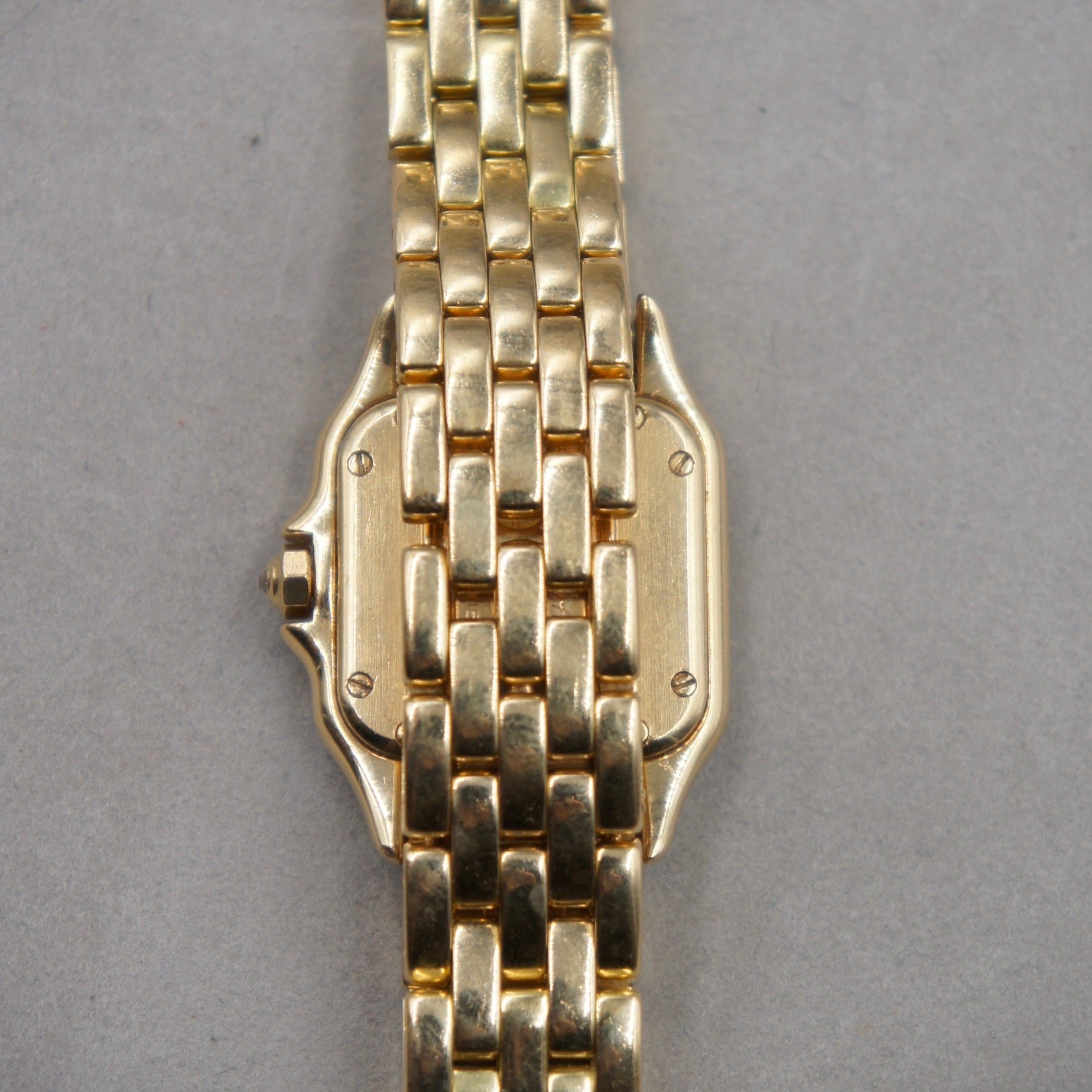 CARTIER PANTHERE SMALL GOLD AND DIAMOND BEZEL