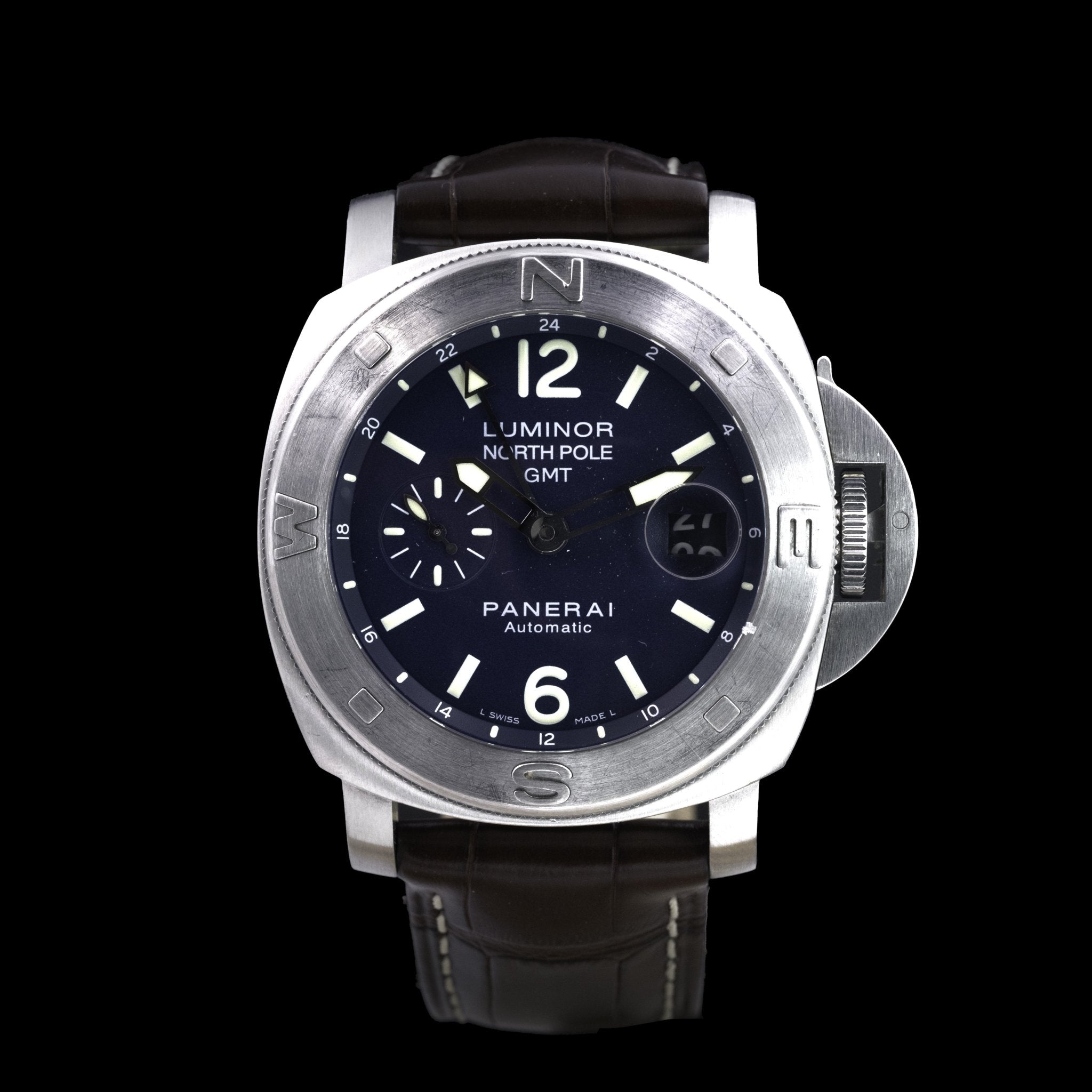 Panerai Luminor North Pole GMT Ref. PAM00252, circa 2010 - montre vintage - Contre - Temps Paris