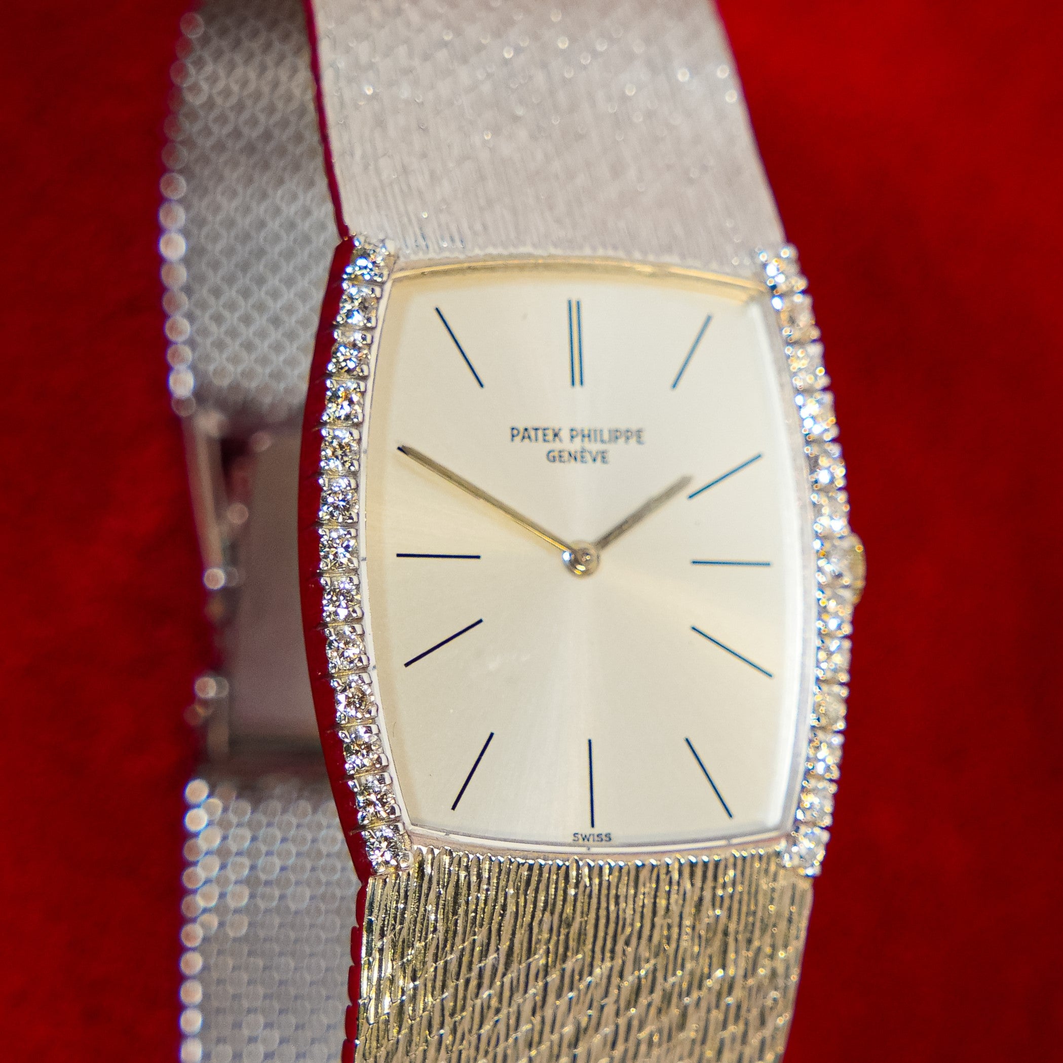 PATEK PHILIPPE ULTRA FLAT GONDOLO WHITE GOLD AND DIAMONDS