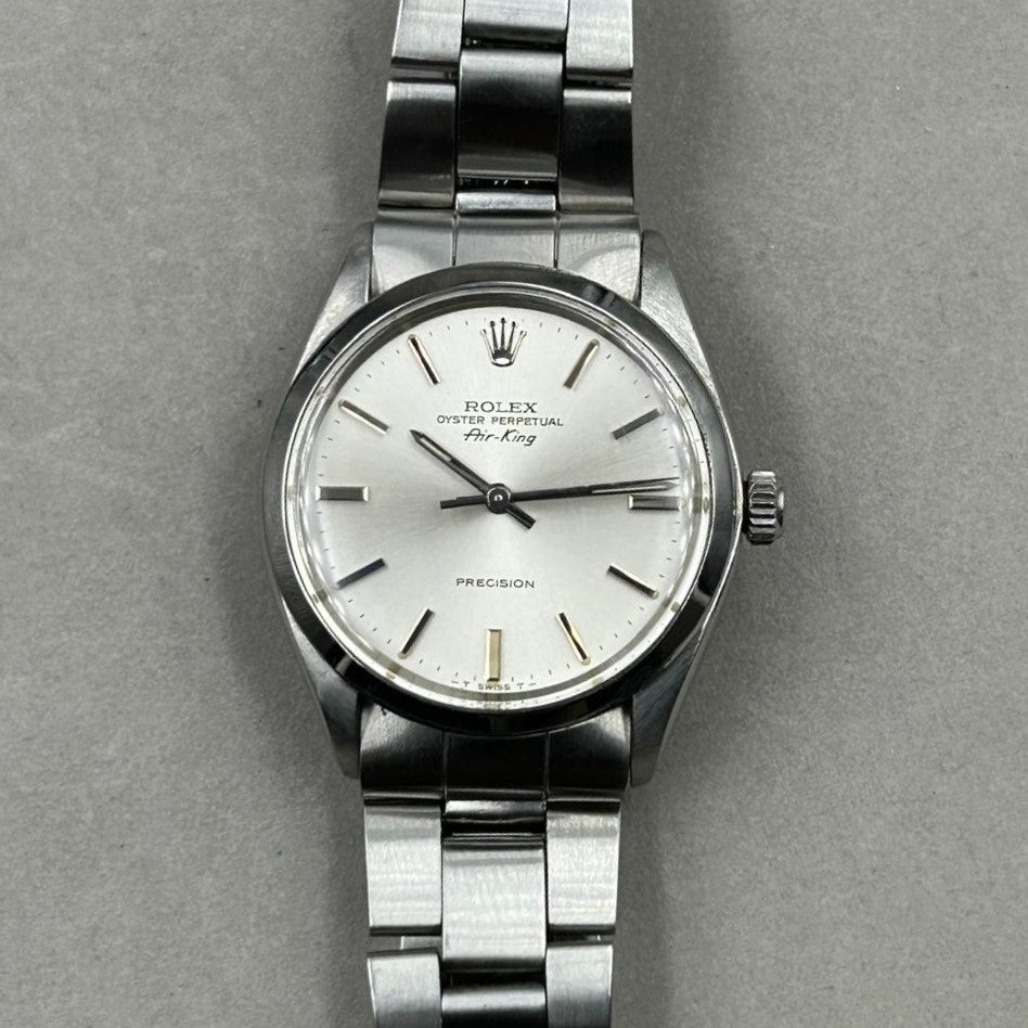 ROLEX AIR KING CADRAN SILVER