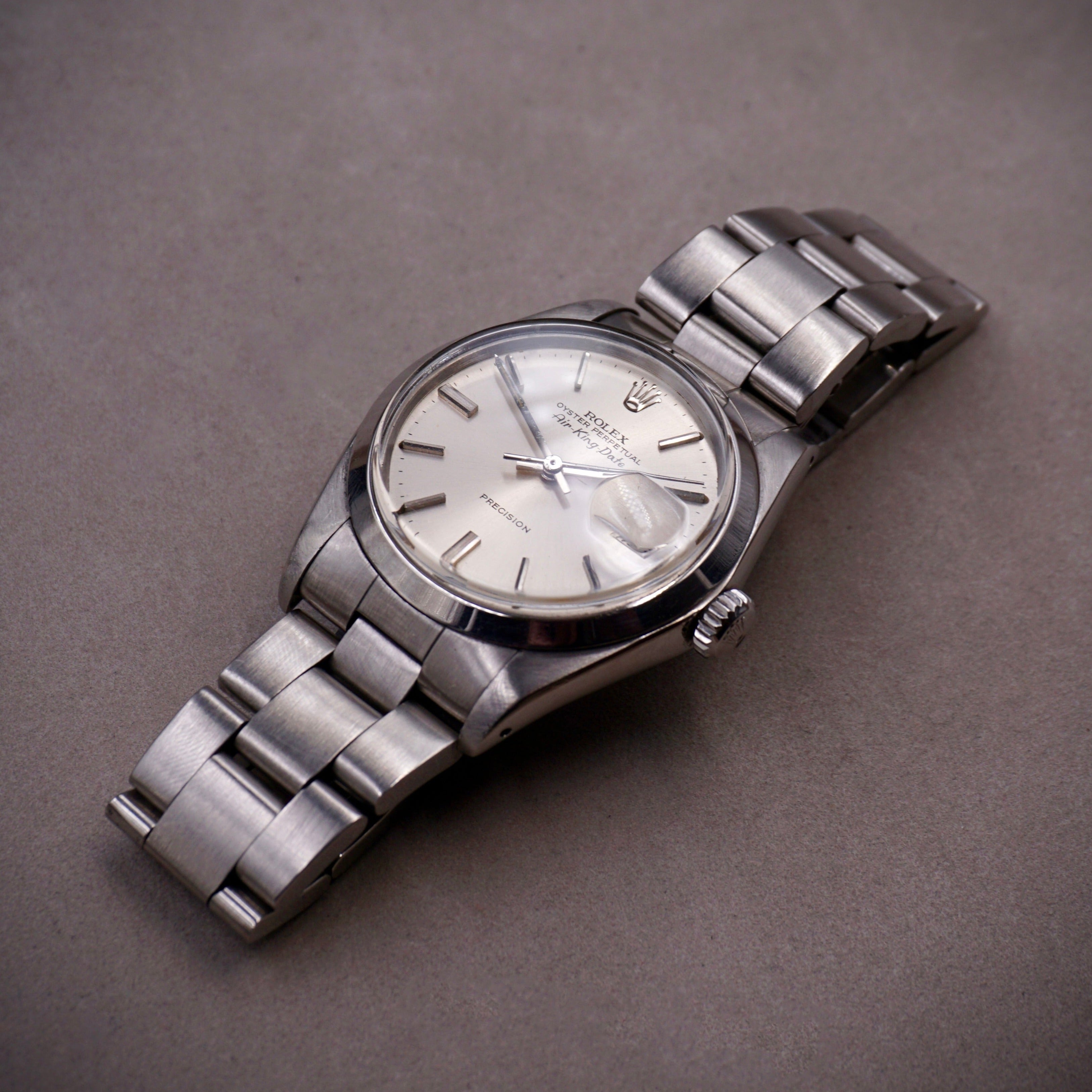 ROLEX AIR KING DATE SILVER DIAL