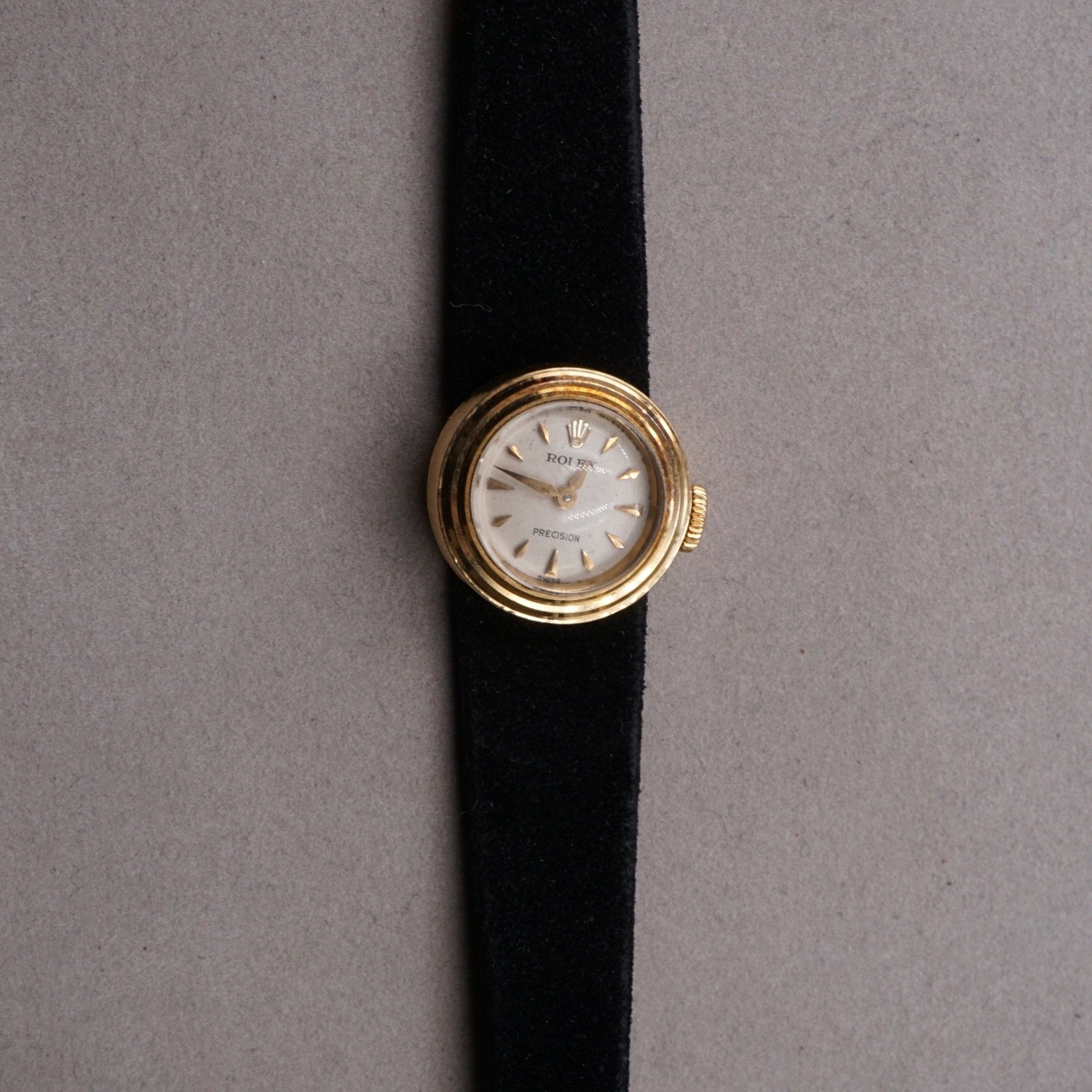 ROLEX PRECISION LADY "CAMELEON" OR JAUNE 18K - montre vintage - Contre - Temps Paris