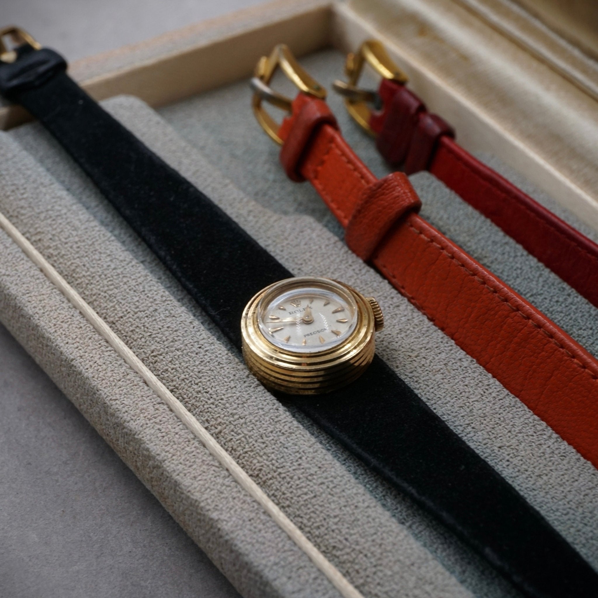 ROLEX PRECISION LADY "CAMELEON" OR JAUNE 18K - montre vintage - Contre - Temps Paris